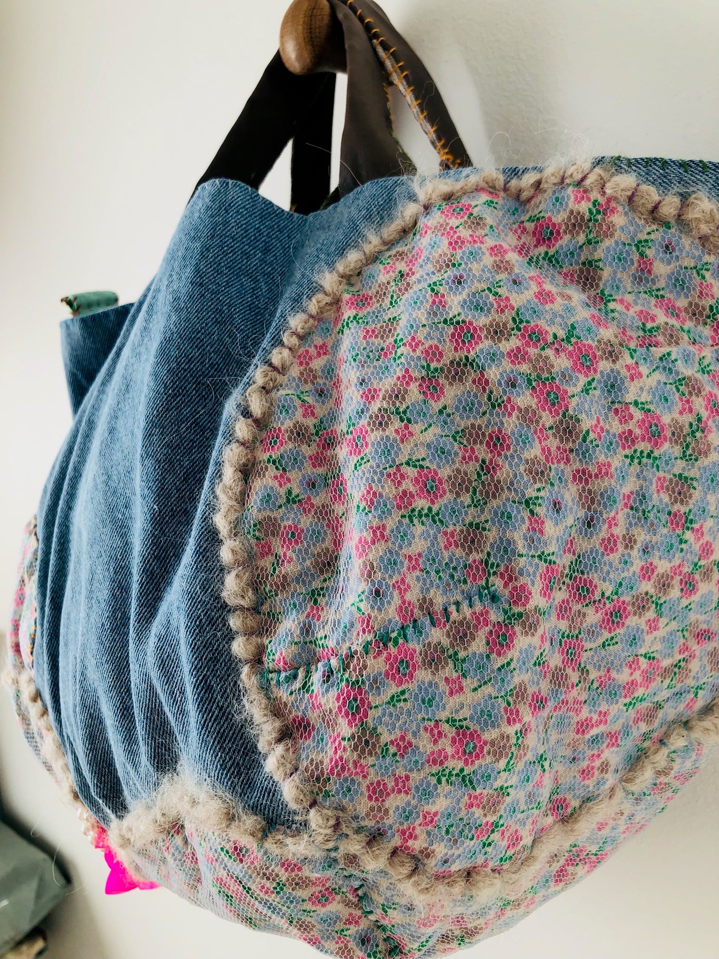 Håndsyet stoftaske Slow Fashion Håndlavet 2178