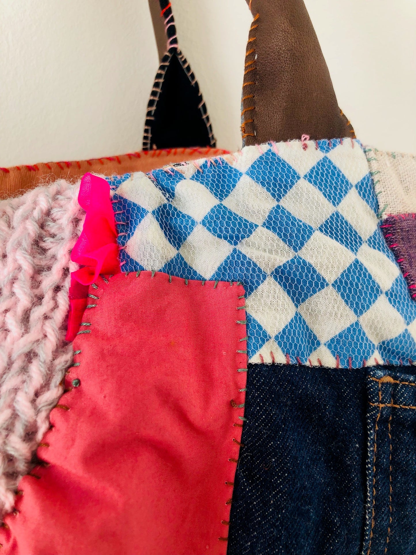 Håndsyet stoftaske Slow Fashion Håndlavet 2180