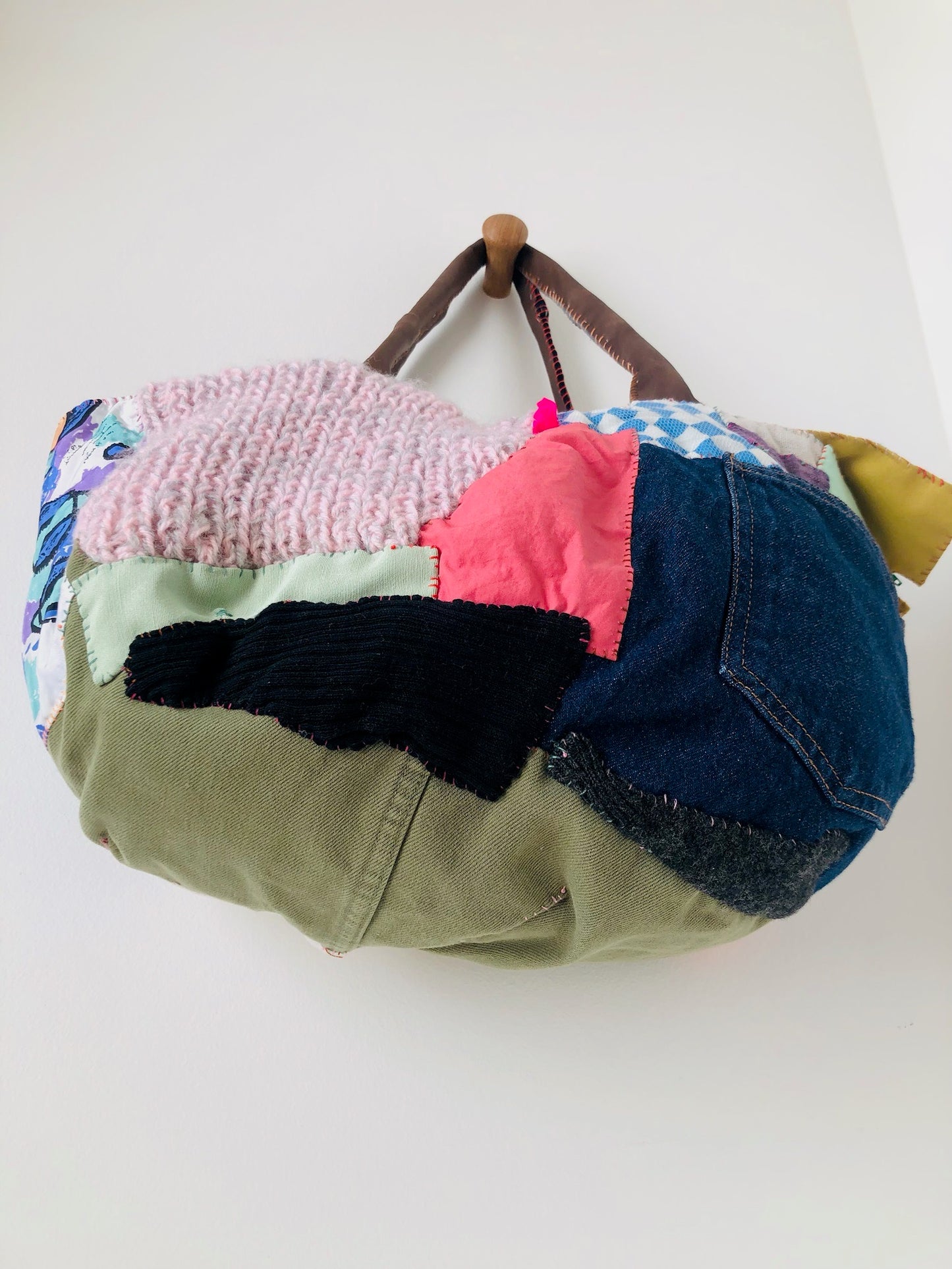 Håndsyet stoftaske Slow Fashion Håndlavet 2180