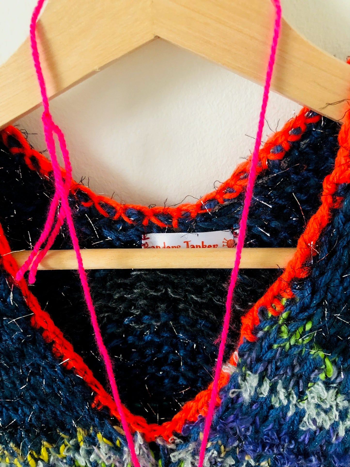 Sweater Hand Knitted Slow Fashion Fancy Yarn Oneofakind Short Mohair 2188