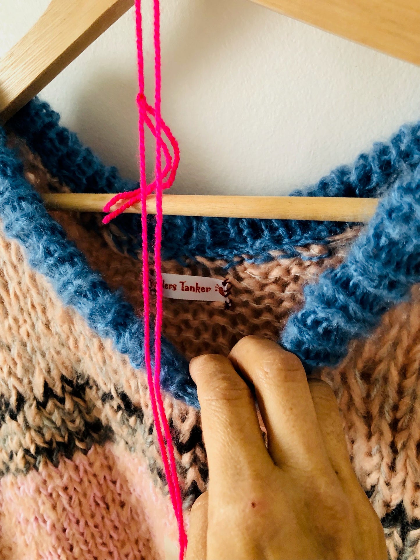 Sweater Hand Knitted Slow Fashion Fancy Yarn Oneofakind Short Mohair 2187