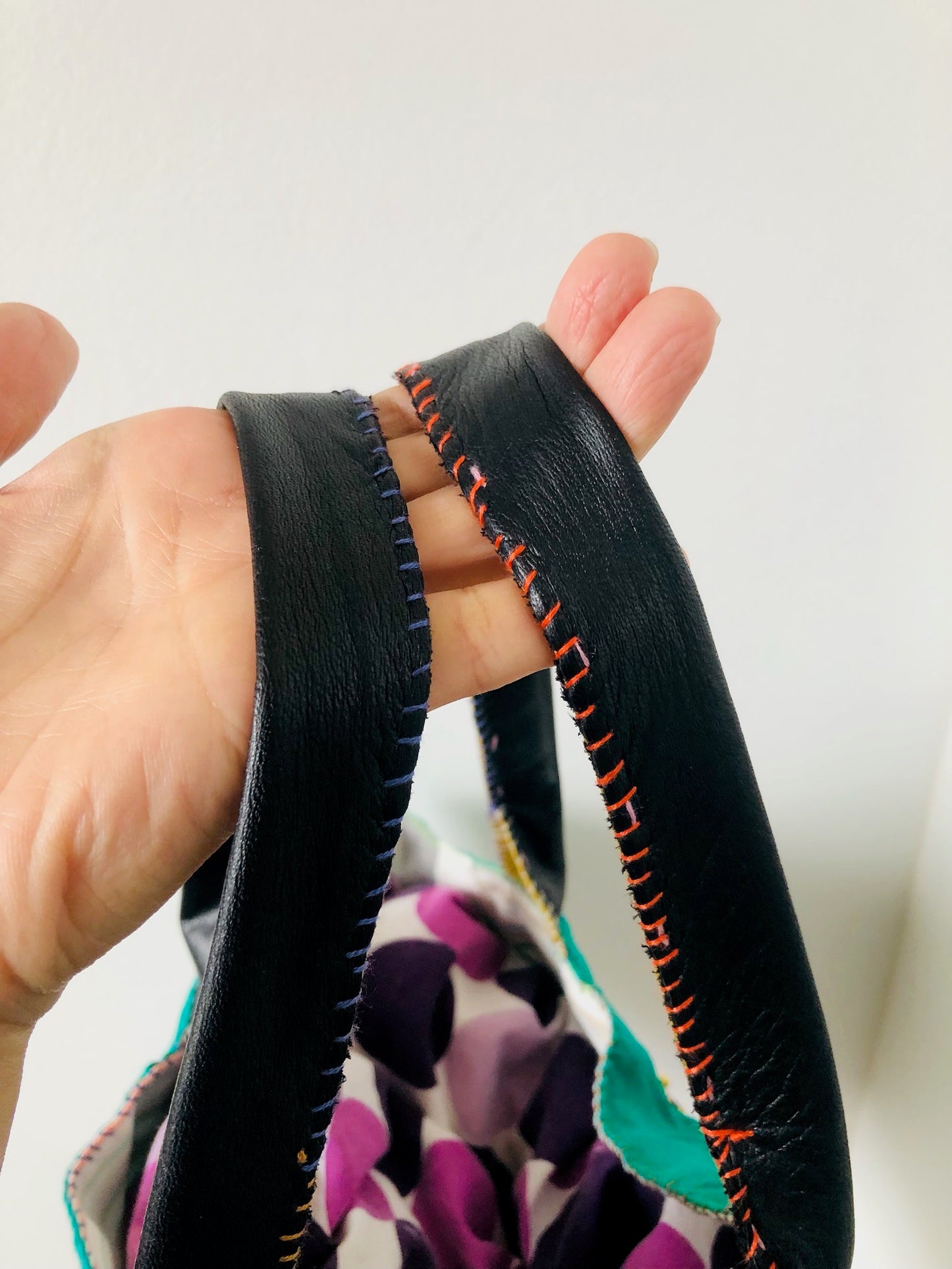 Håndsyet stoftaske Slow Fashion Håndlavet 2181
