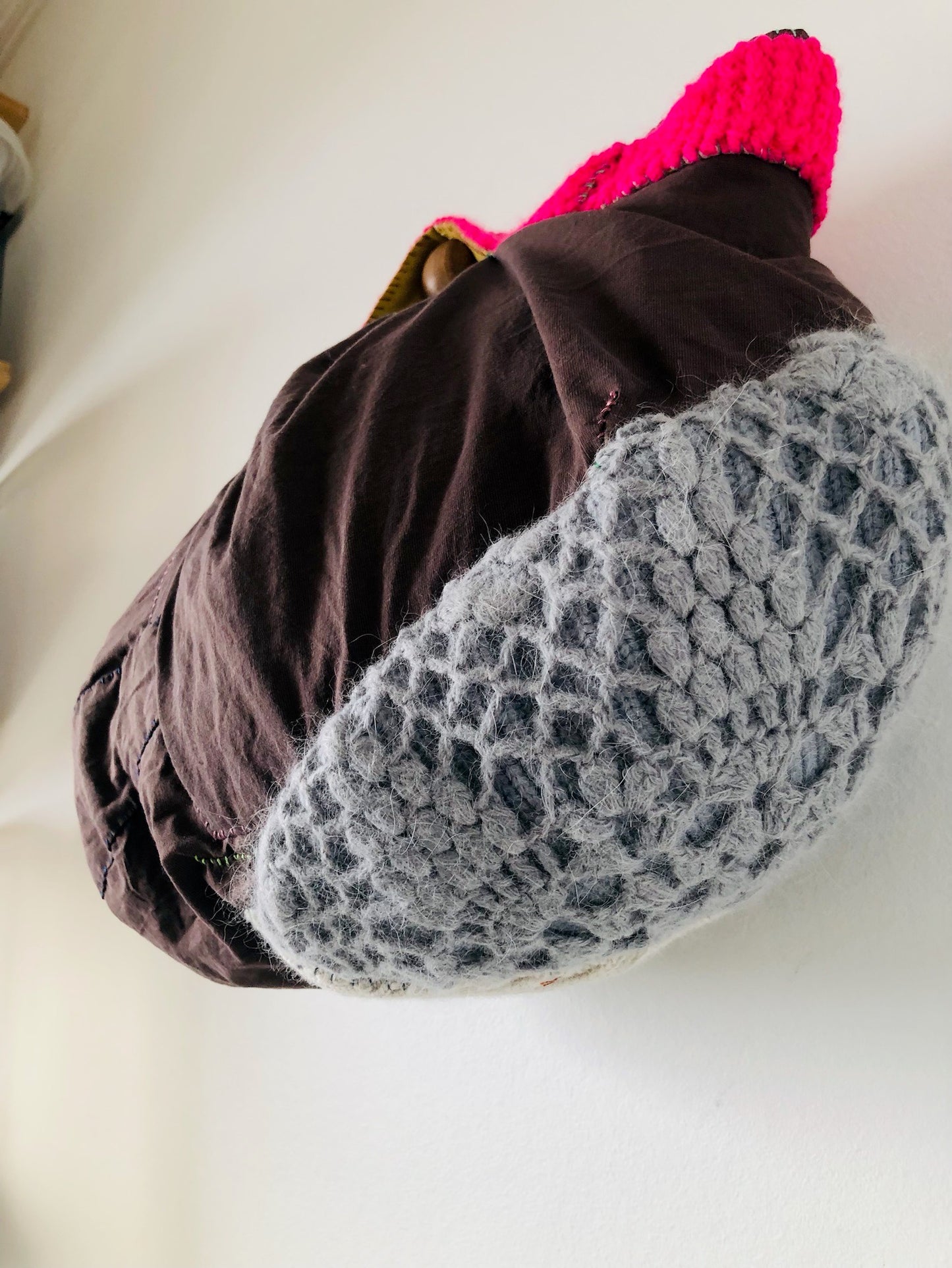 Håndsyet stoftaske Slow Fashion Håndlavet 2183