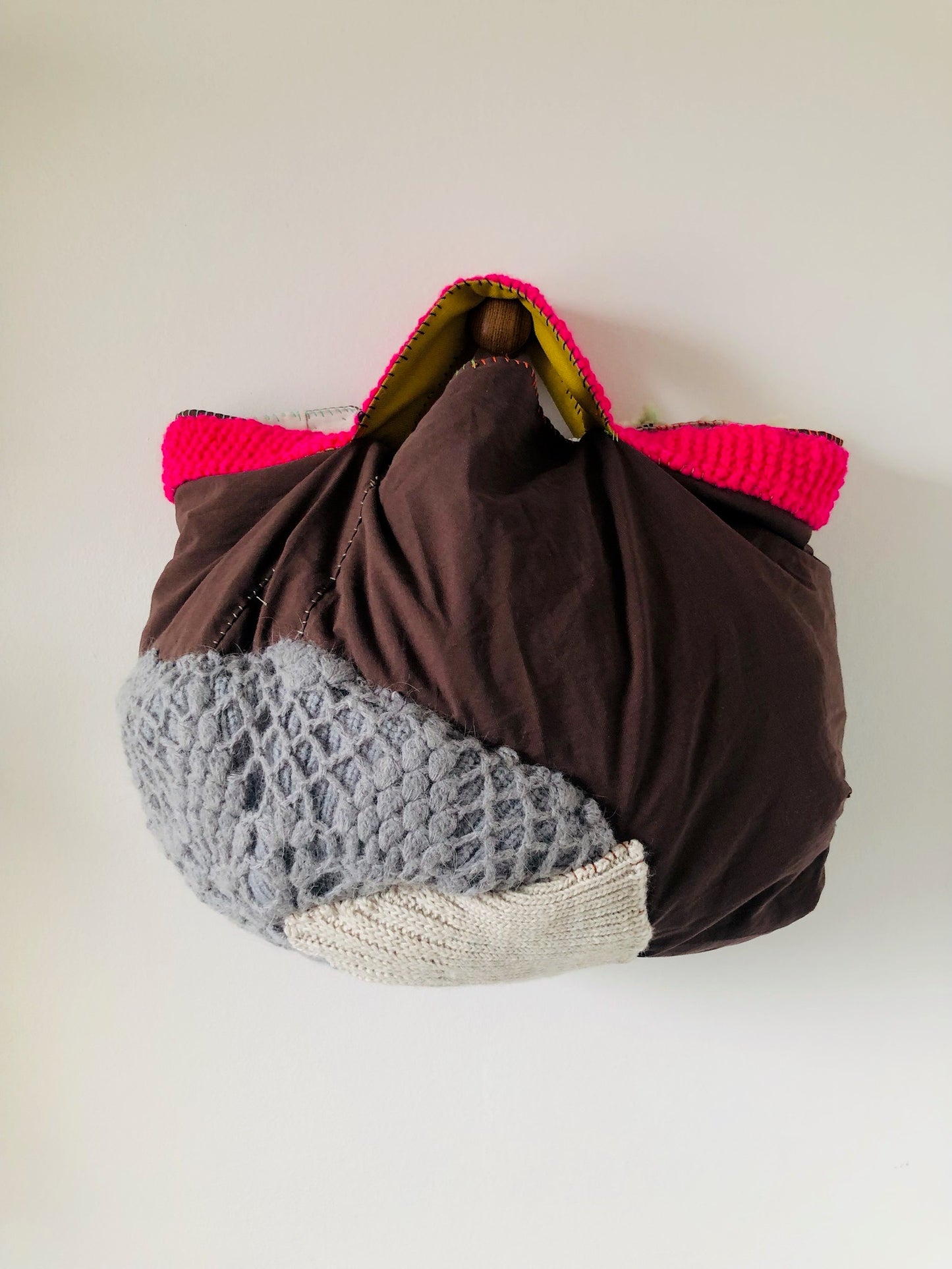 Håndsyet stoftaske Slow Fashion Håndlavet 2183