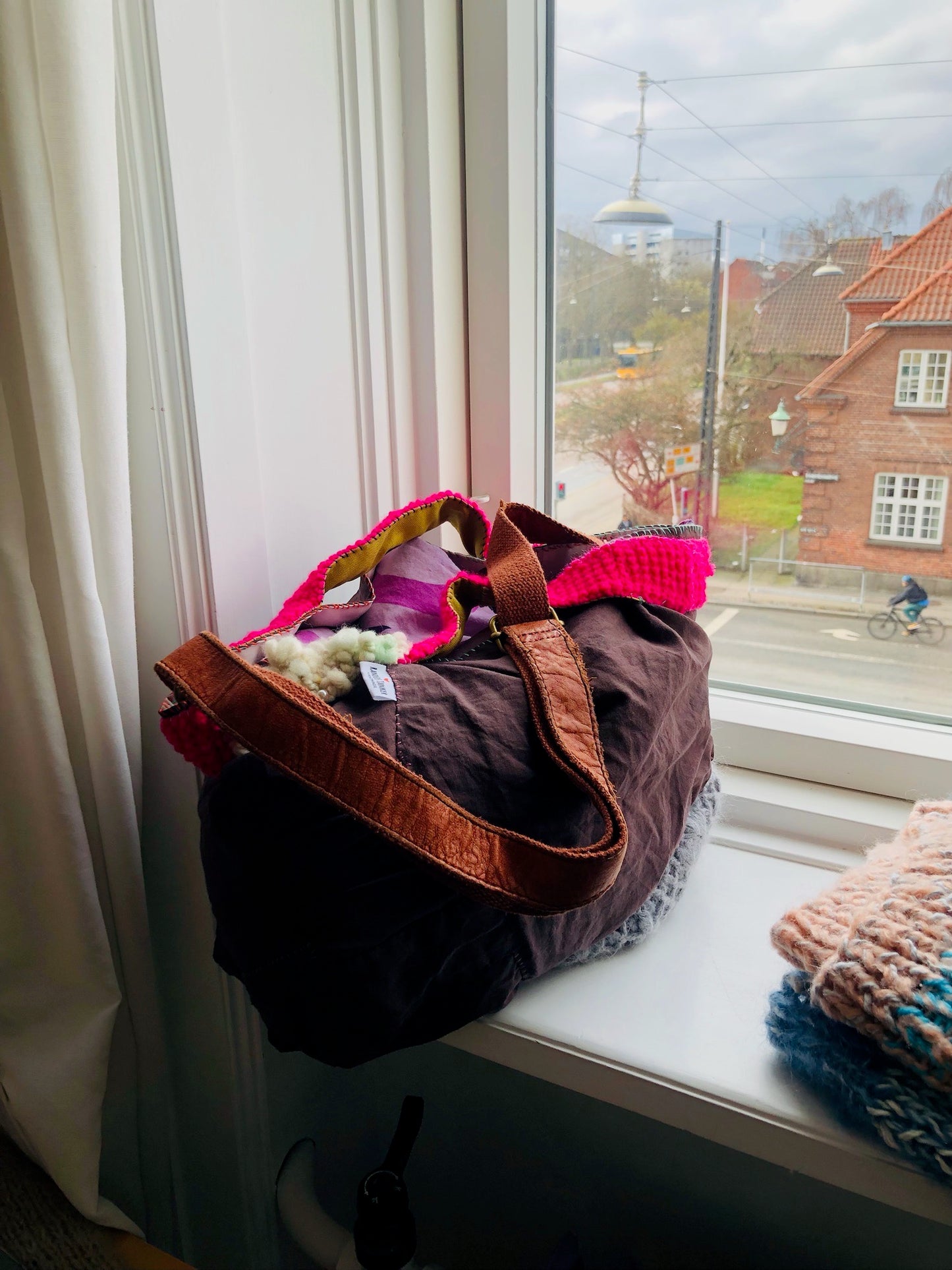 Håndsyet stoftaske Slow Fashion Håndlavet 2183