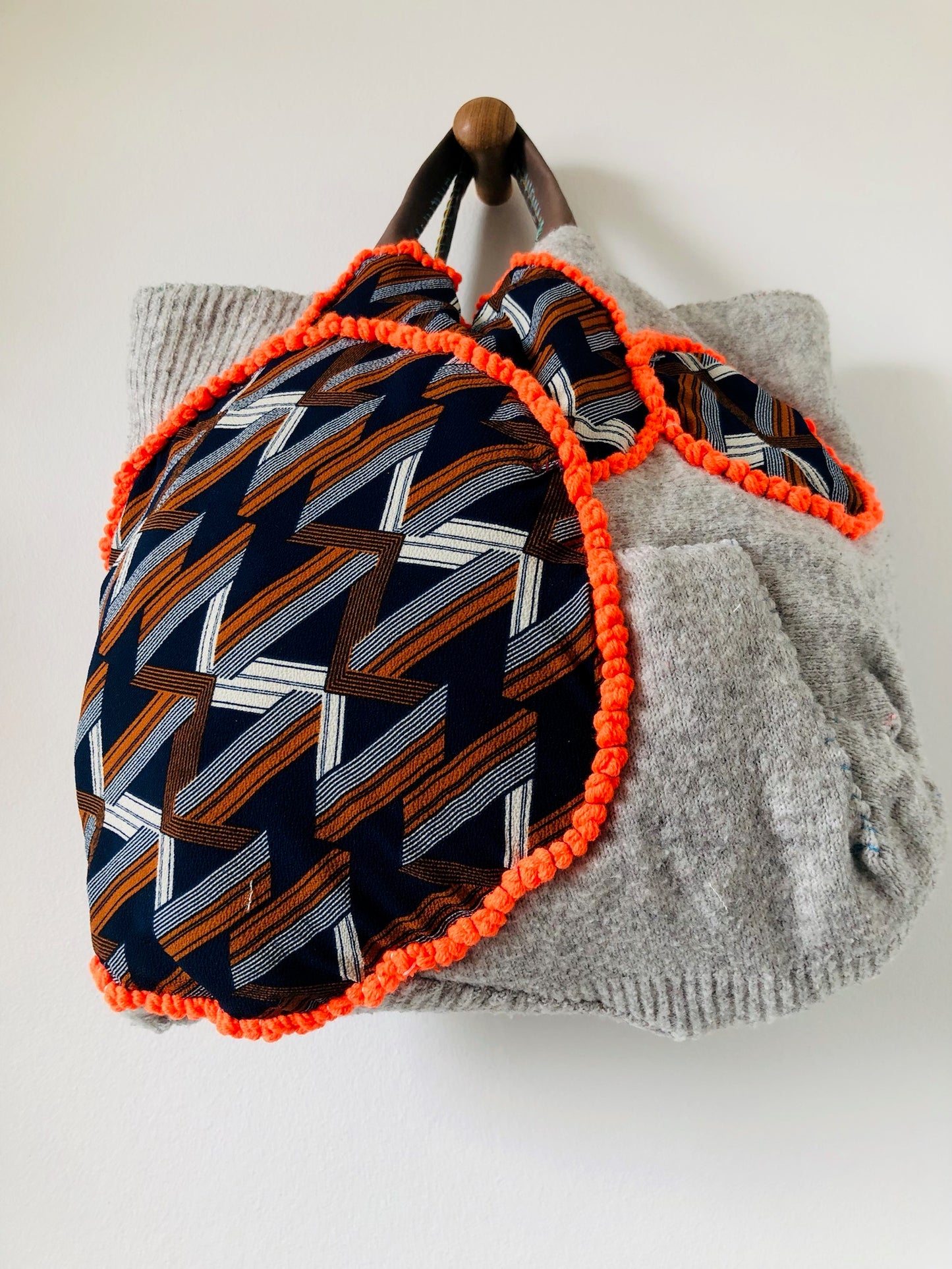 Håndsyet stoftaske Slow Fashion Håndlavet 2184