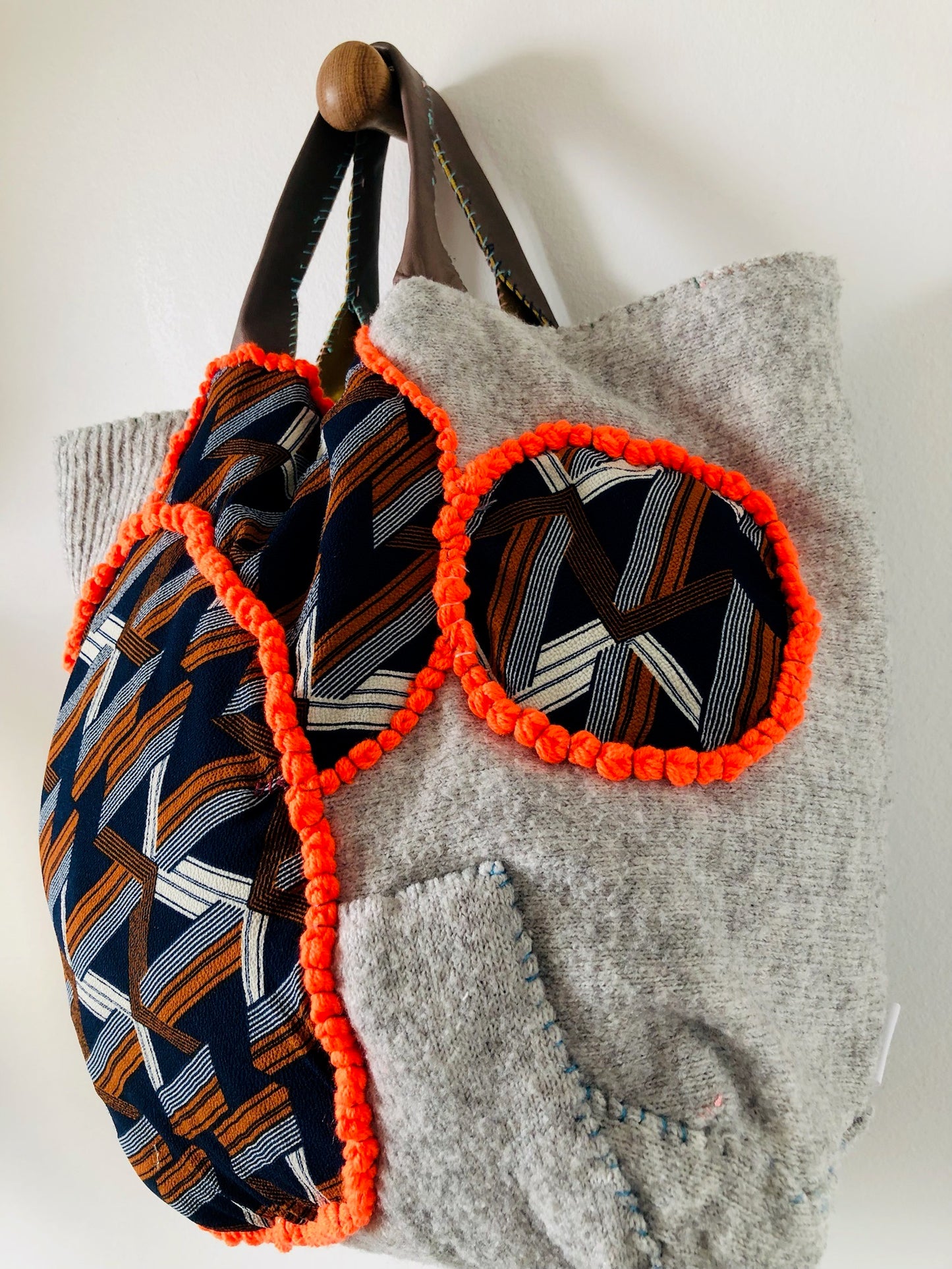 Håndsyet stoftaske Slow Fashion Håndlavet 2184