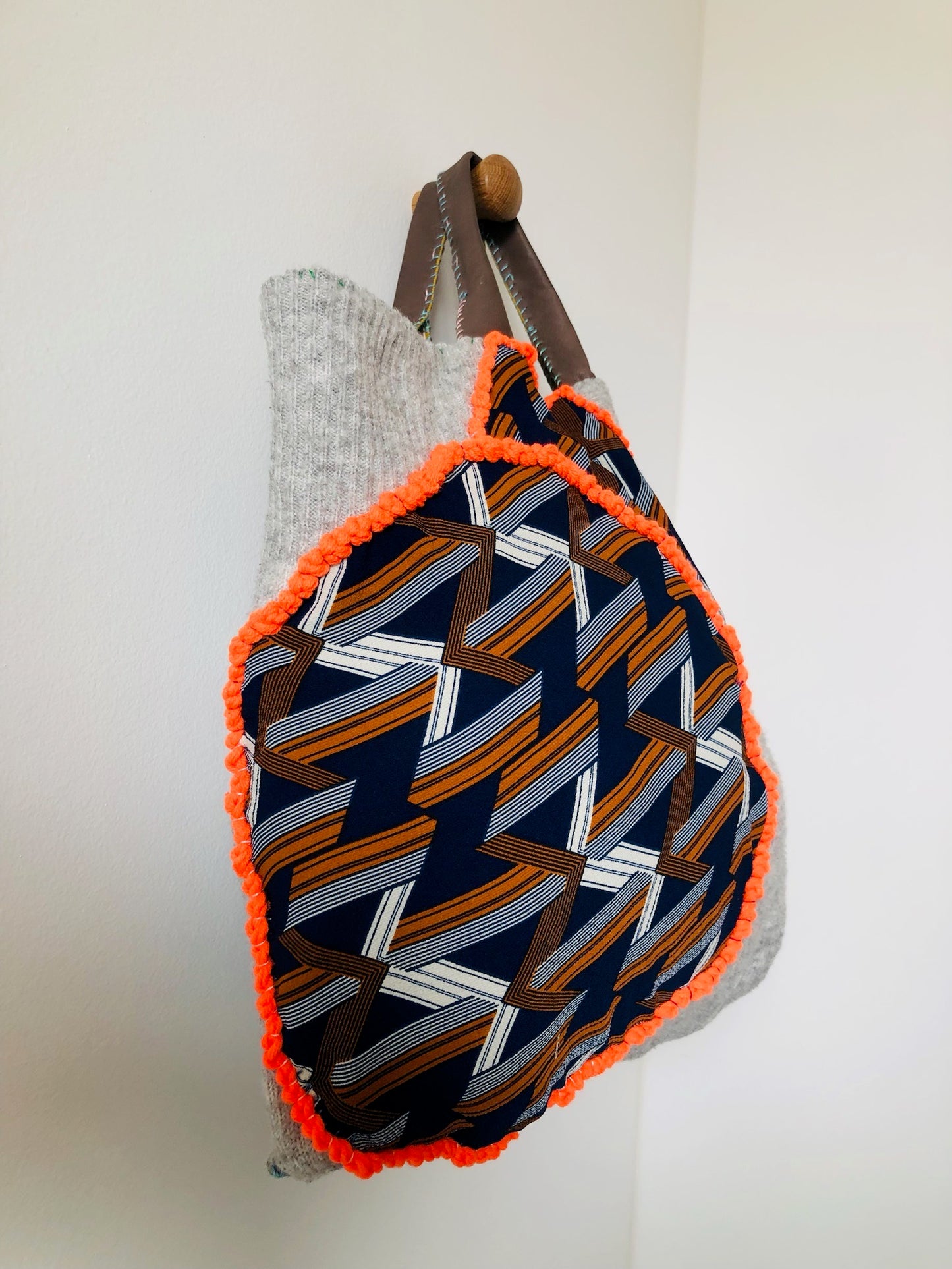 Håndsyet stoftaske Slow Fashion Håndlavet 2184