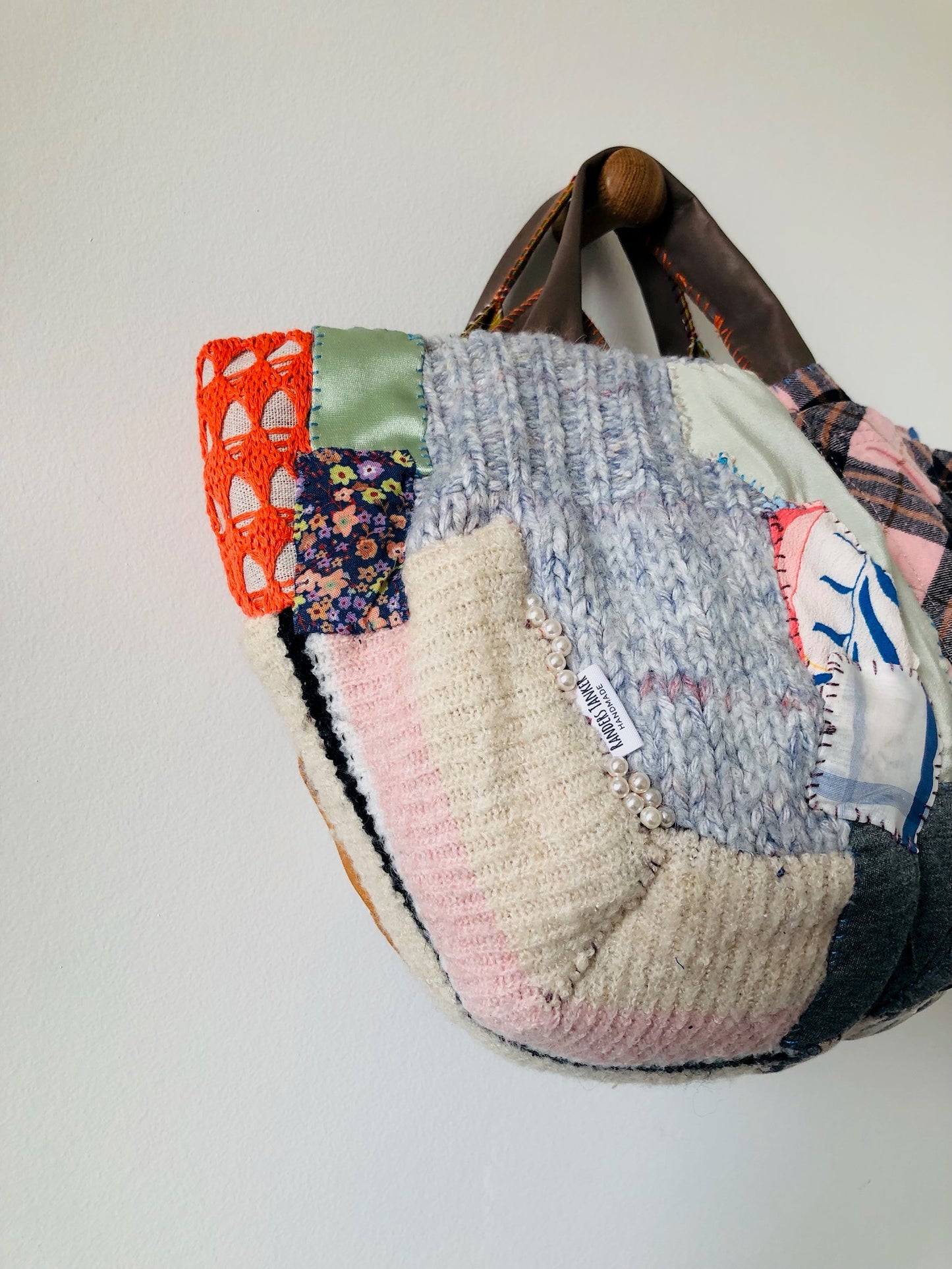 Håndsyet stoftaske Slow Fashion Håndlavet 2185