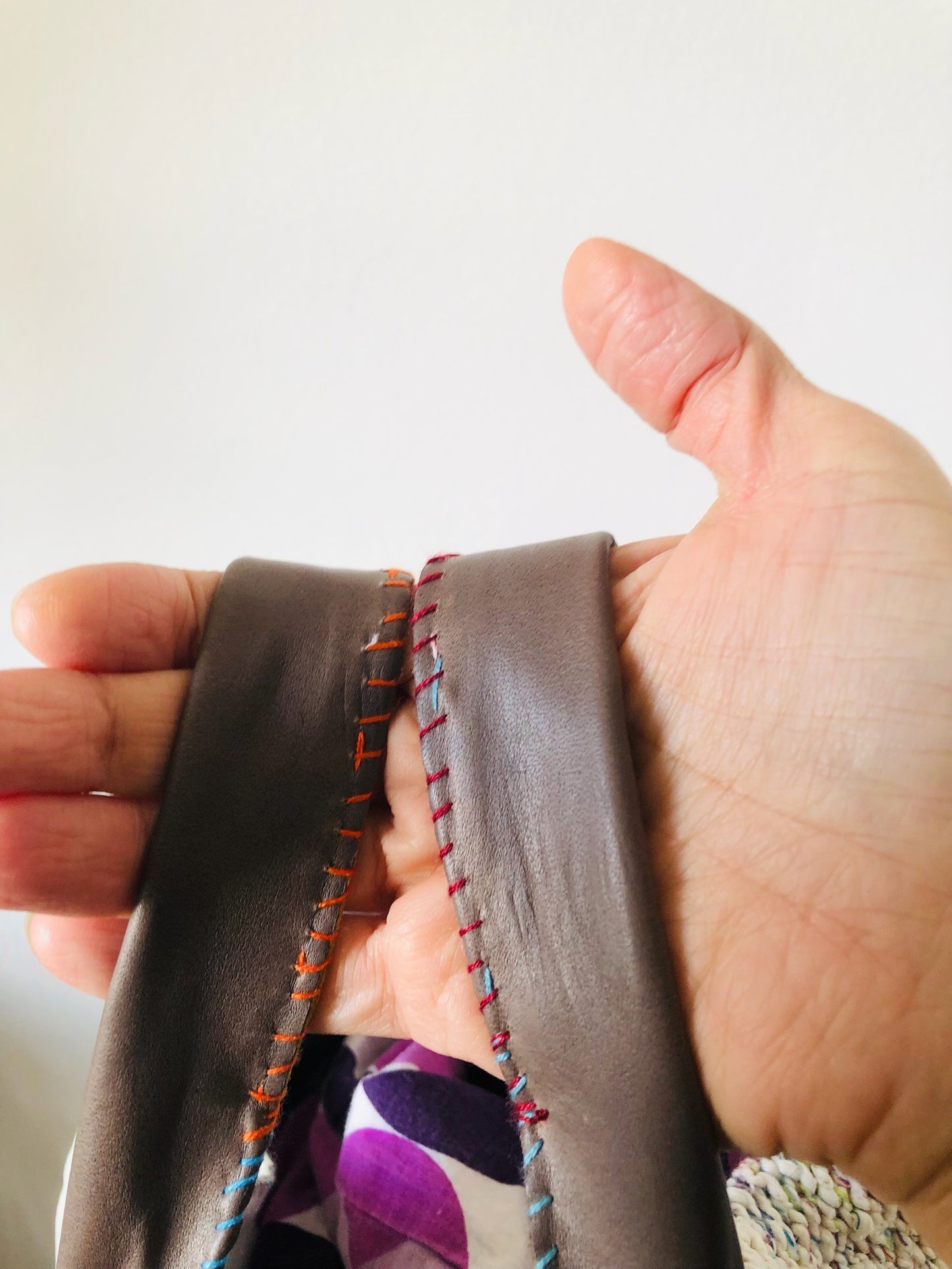Håndsyet stoftaske Slow Fashion Håndlavet 2185