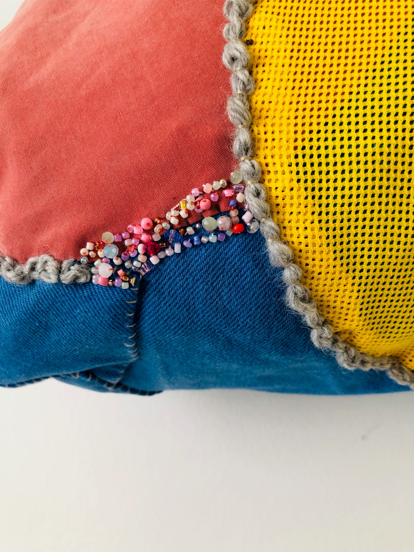 【予約済み】　usako様　ストラップも。Bag 手縫いのバッグ　布製　トートバッグ　スローファッション　ハンドメイド　2192