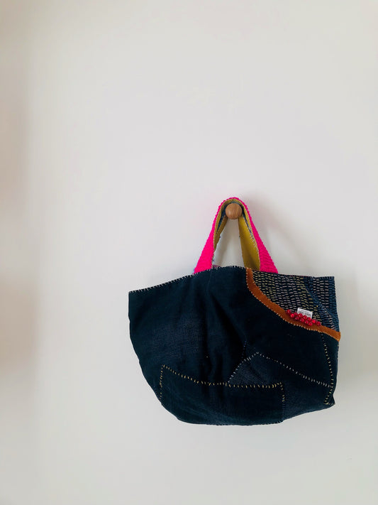 Bag Hand-sewn bag Fabric tote bag Slow fashion Handmade 2186