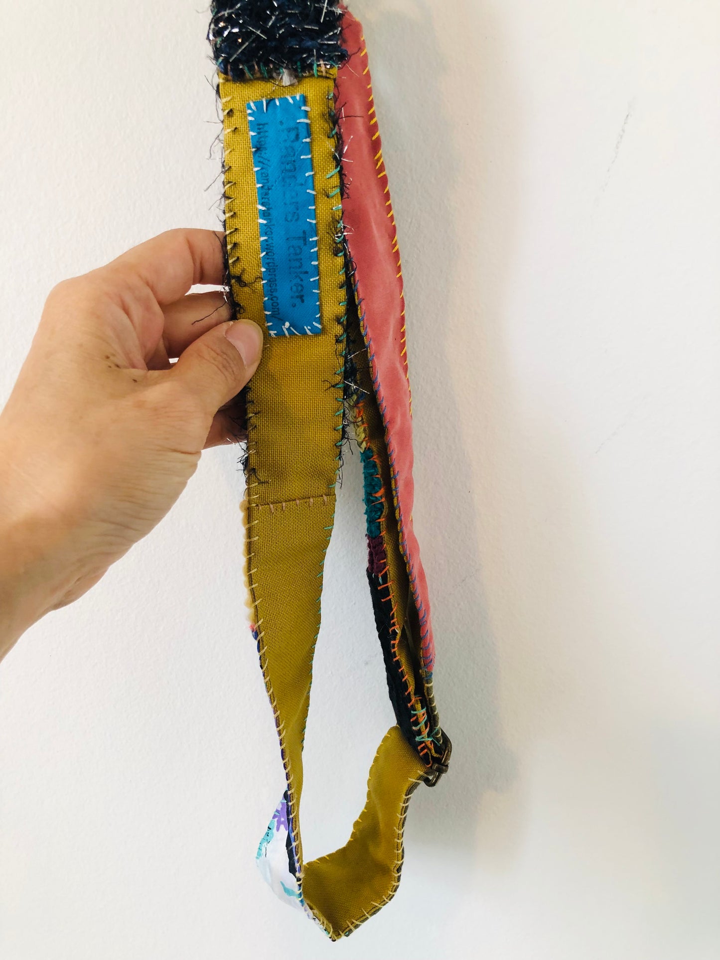 strap Hand-knitted strap Wool Fabric Yarn Shoulder strap Slow fashion Handmade 2202