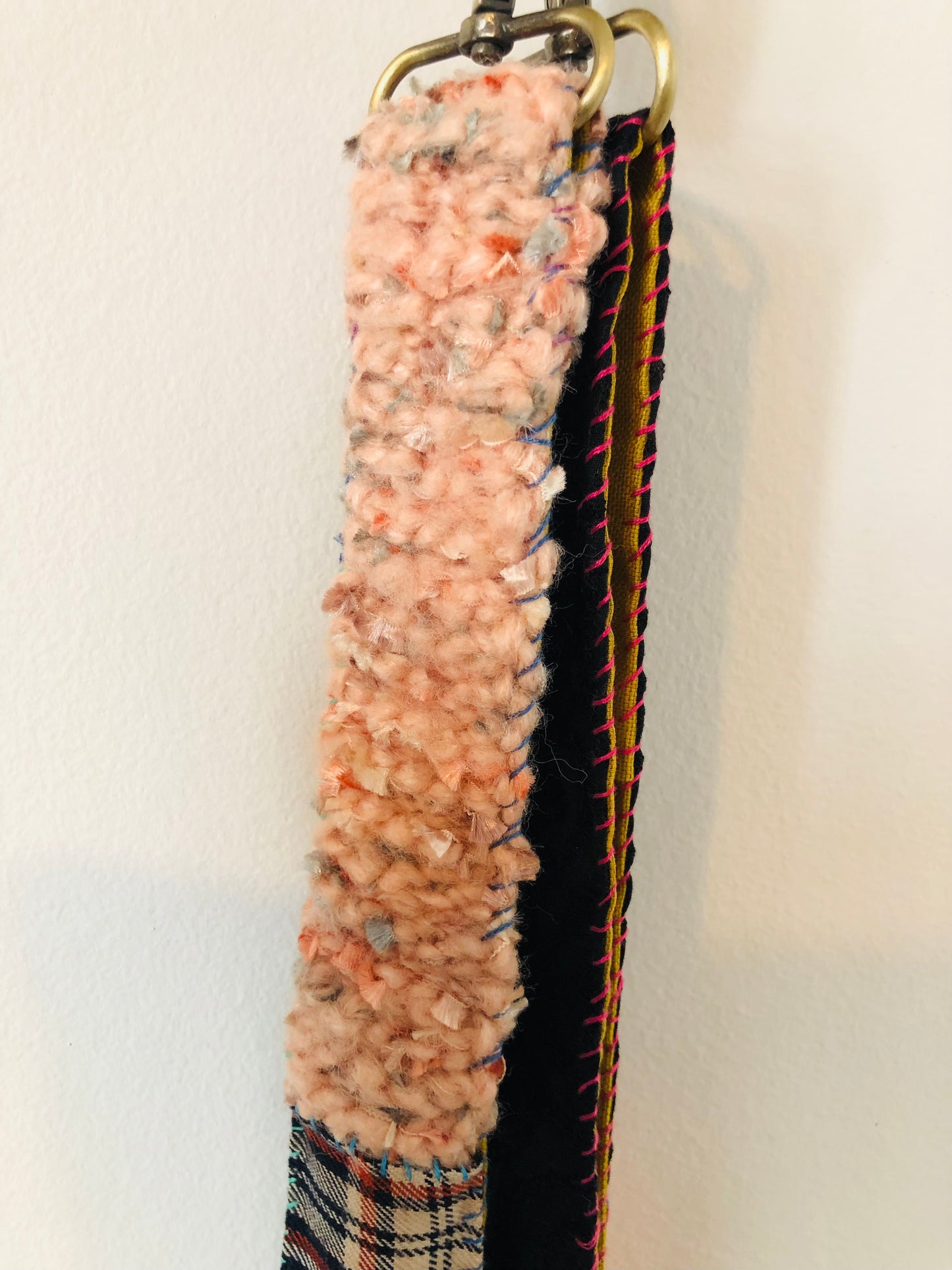 strap Hand-knitted strap Wool Fabric Yarn Shoulder strap Slow fashion Handmade 2196