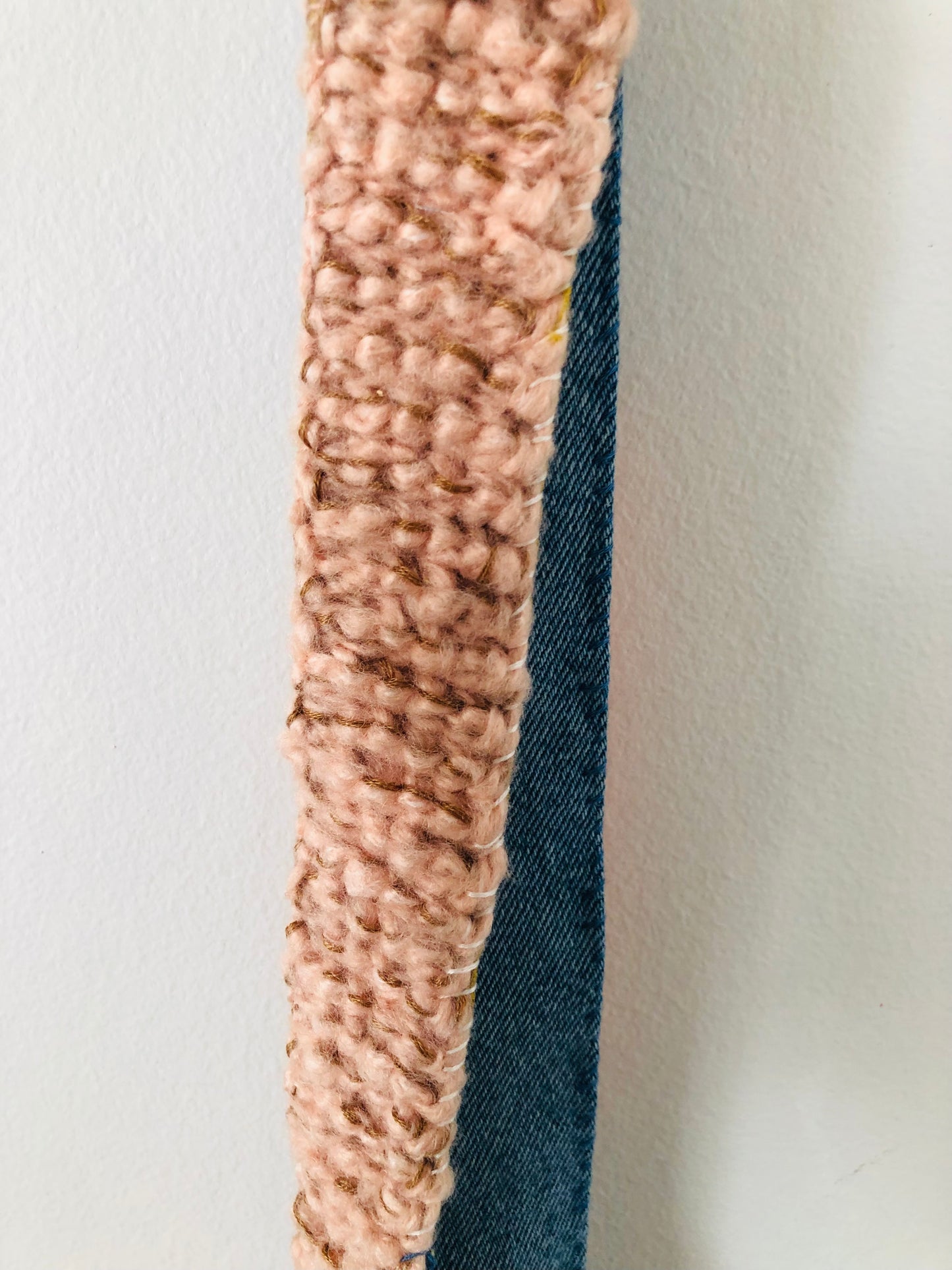 strap Hand-knitted strap Wool Fabric Yarn Shoulder strap Slow fashion Handmade 2197