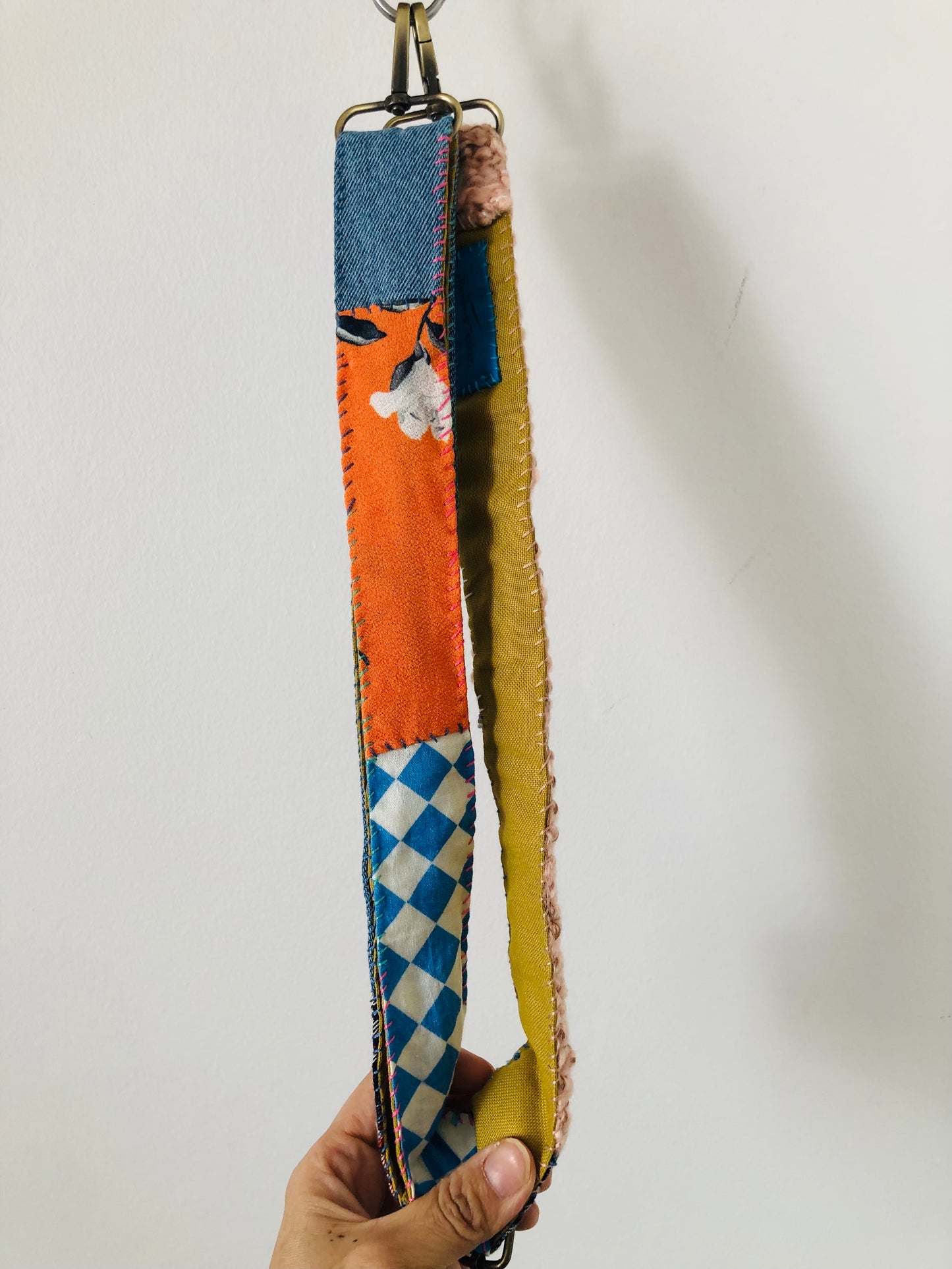 strap Hand-knitted strap Wool Fabric Yarn Shoulder strap Slow fashion Handmade 2197