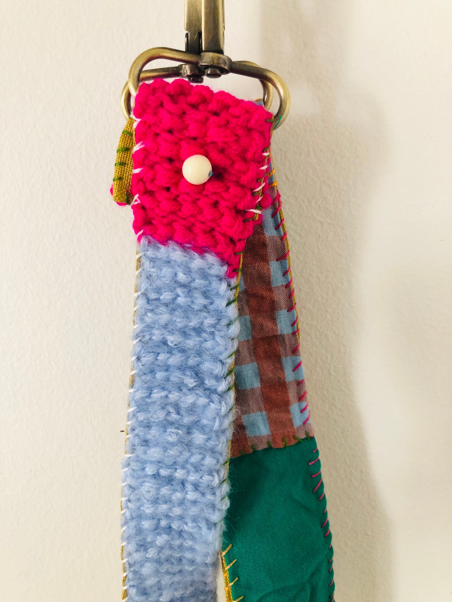 strap Hand-knitted strap Wool Fabric Yarn Shoulder strap Slow fashion Handmade 2200