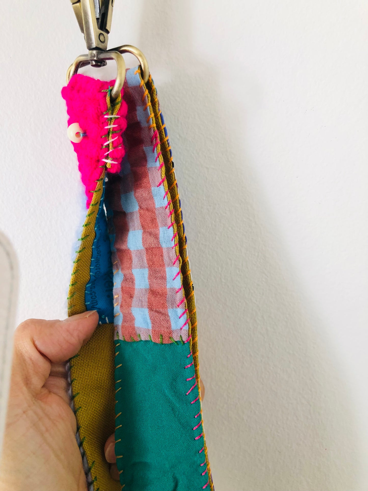 strap Hand-knitted strap Wool Fabric Yarn Shoulder strap Slow fashion Handmade 2200