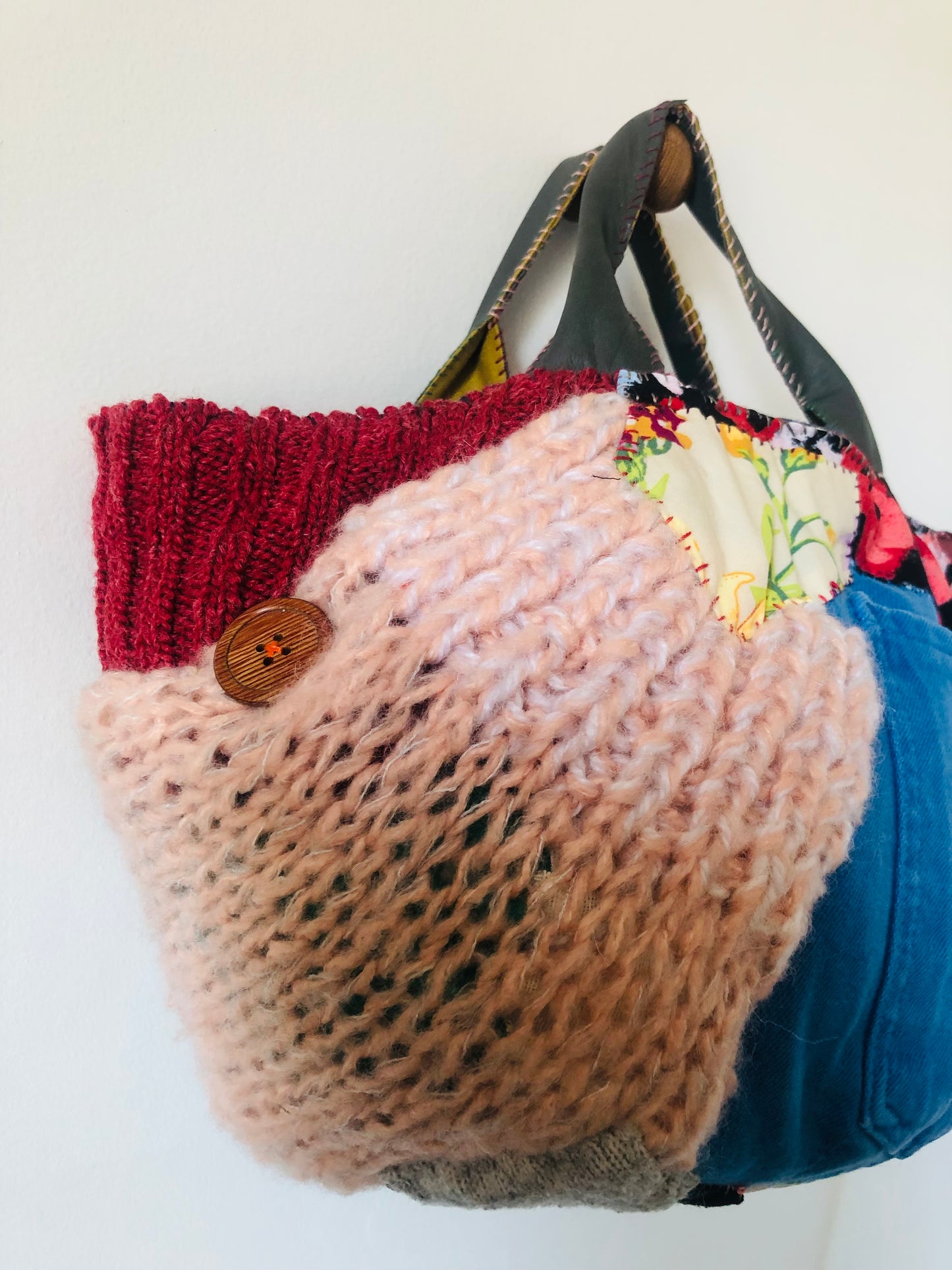 Bag Hand-sewn bag Fabric tote bag Slow fashion Handmade 2211