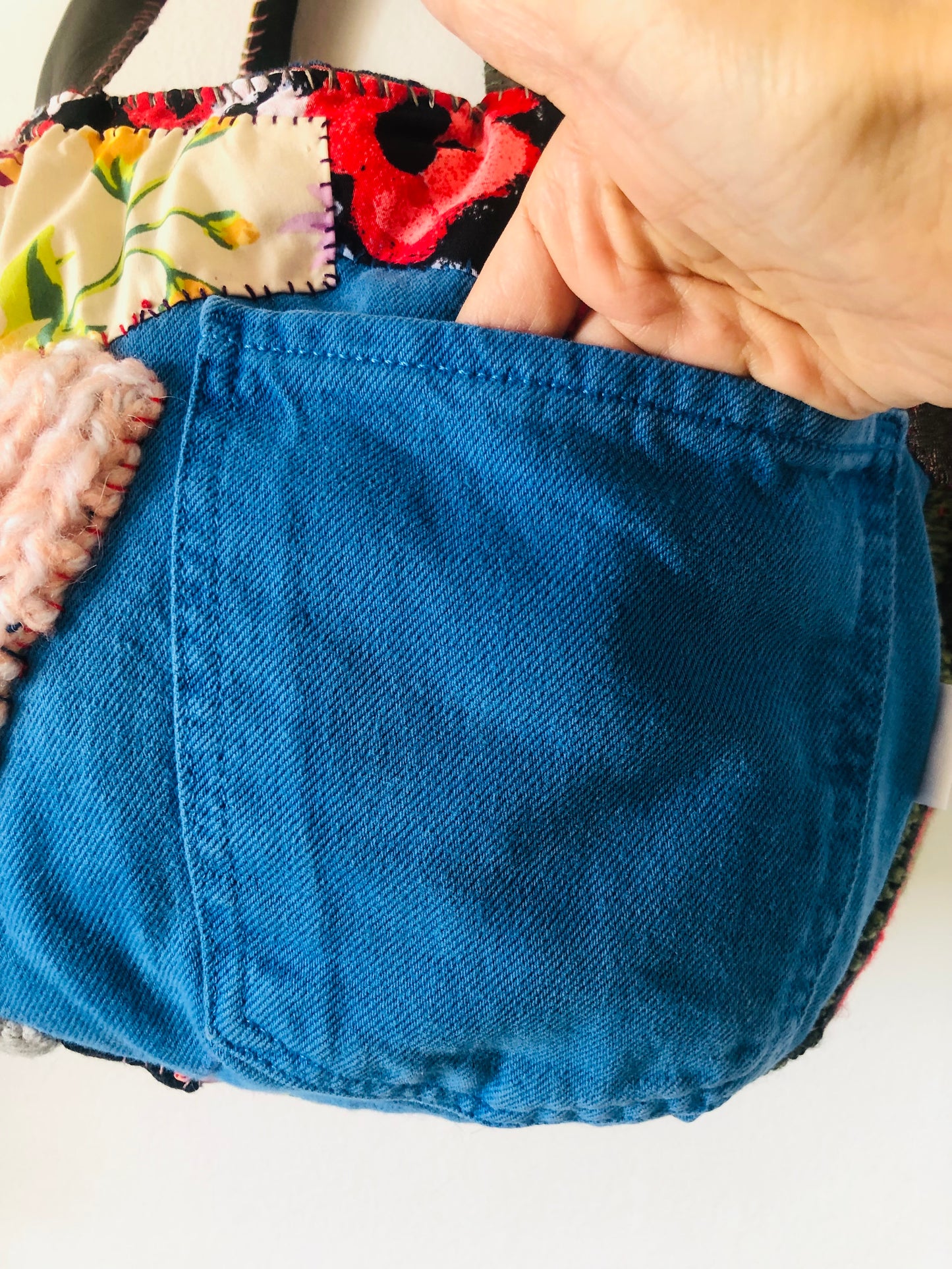 Bag Hand-sewn bag Fabric tote bag Slow fashion Handmade 2211