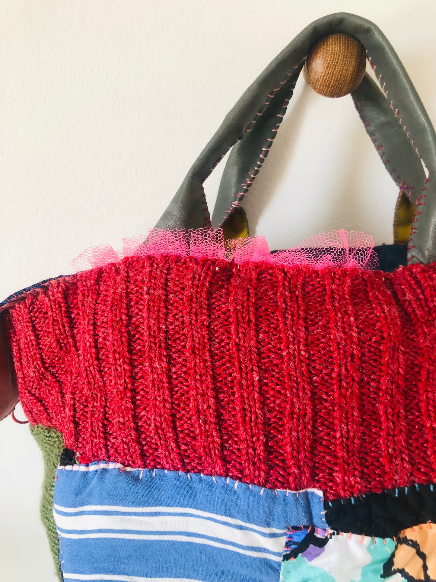 Bag Hand-sewn bag Fabric tote bag Slow fashion Handmade 2211