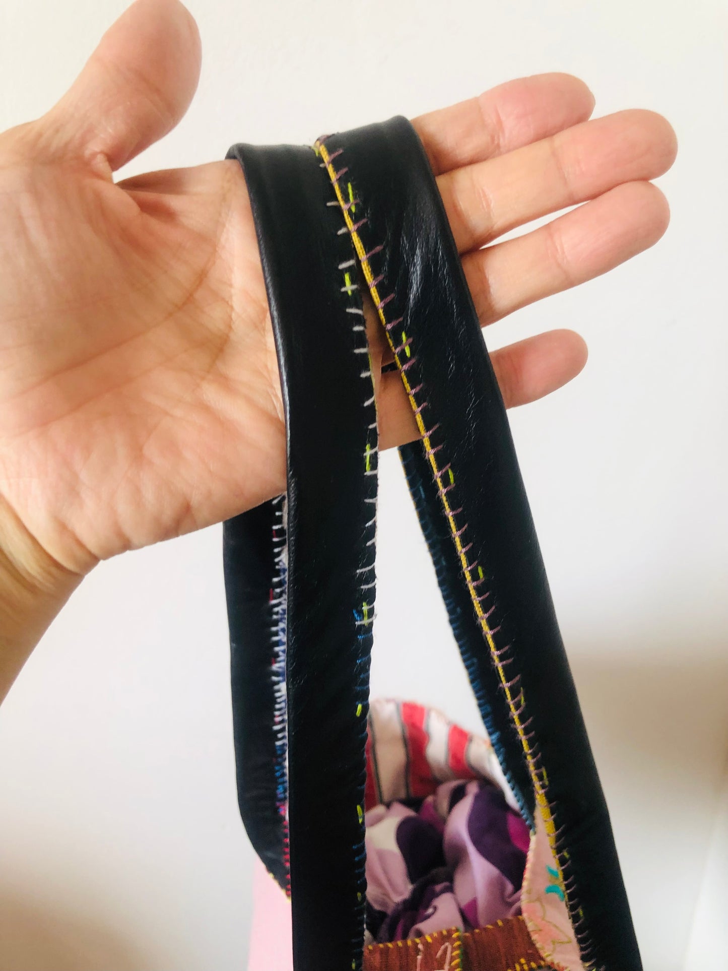 Bag Hand-sewn bag Fabric tote bag Slow fashion Handmade 2212