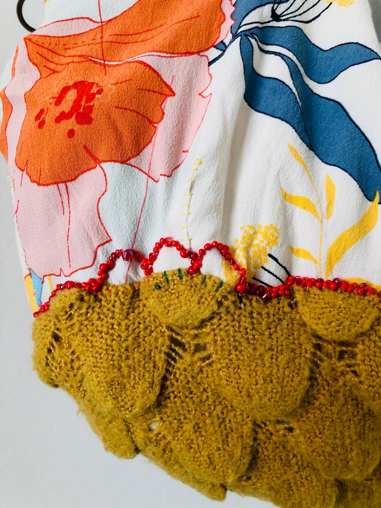 Bag 手縫いのバッグ　布製　トートバッグ　スローファッション　ハンドメイド　2215