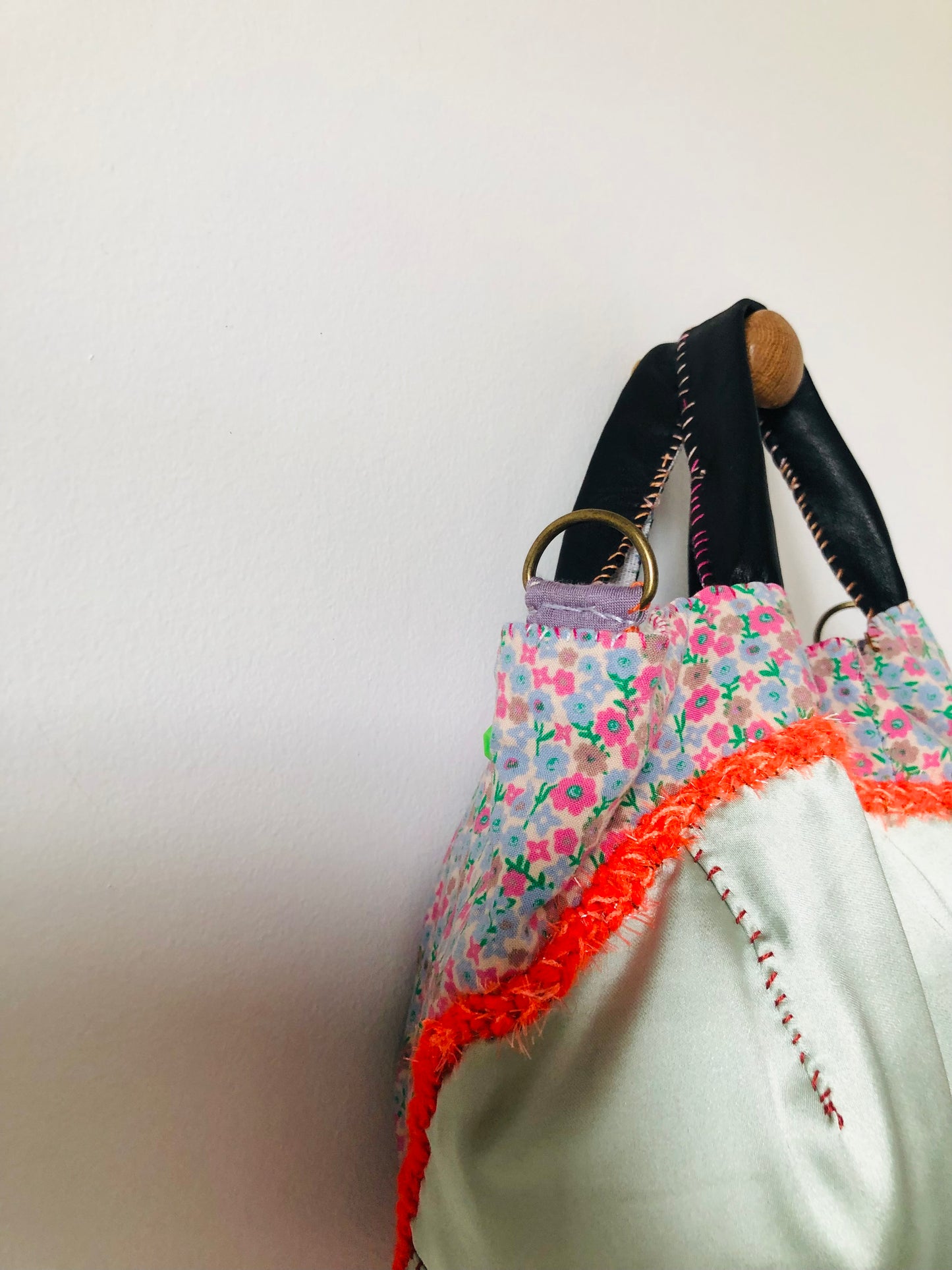 Bag Hand-sewn bag Fabric tote bag Slow fashion Handmade 2216