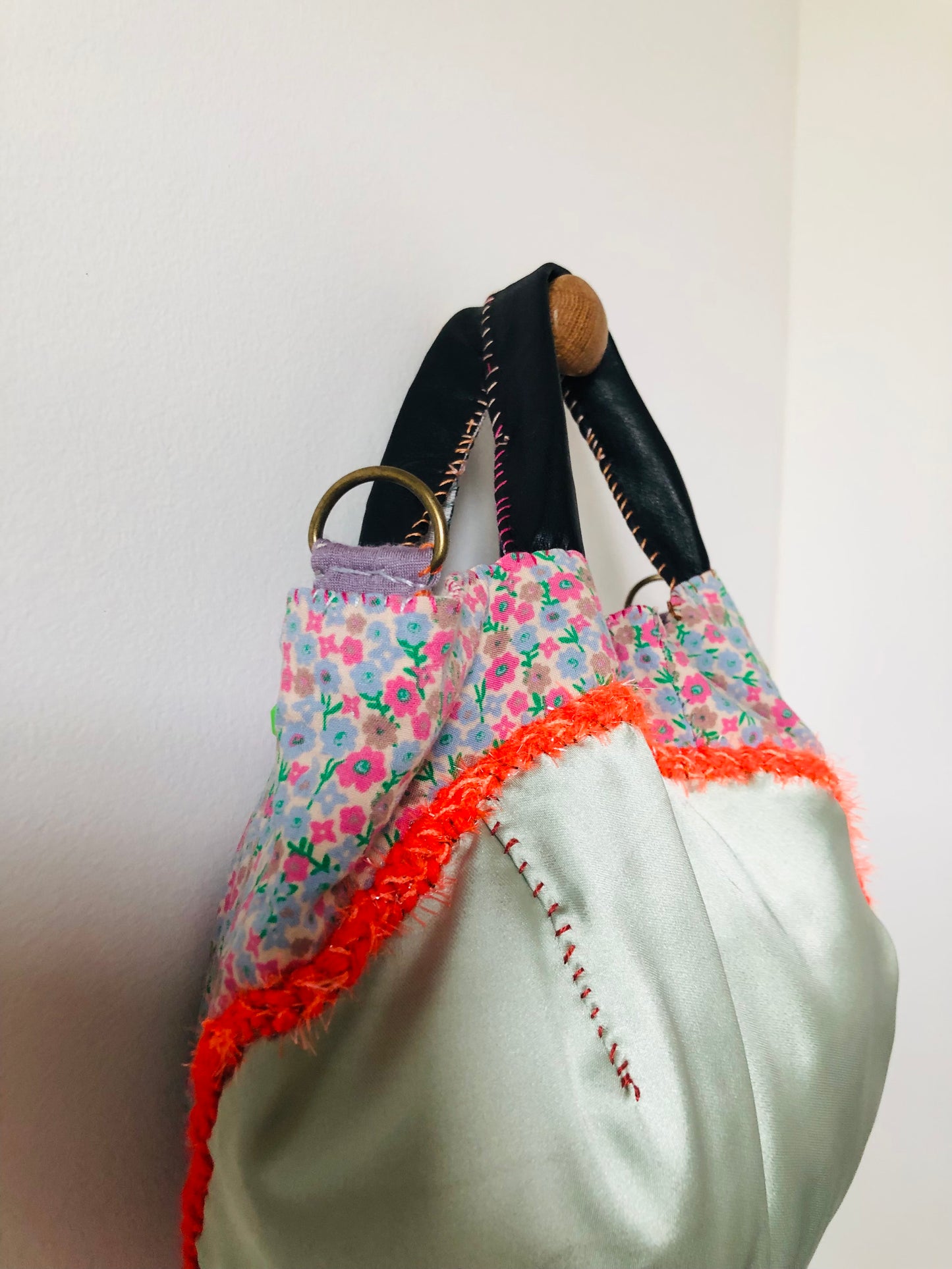 Bag Hand-sewn bag Fabric tote bag Slow fashion Handmade 2216