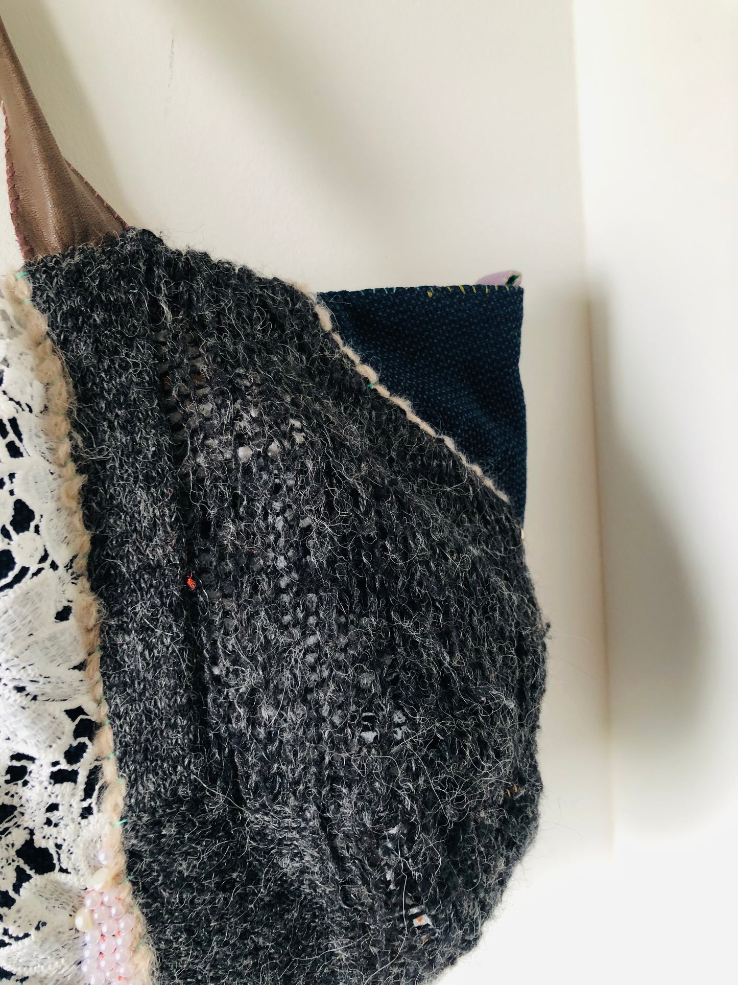 Bag Hand-sewn bag Fabric tote bag Slow fashion Handmade 2217