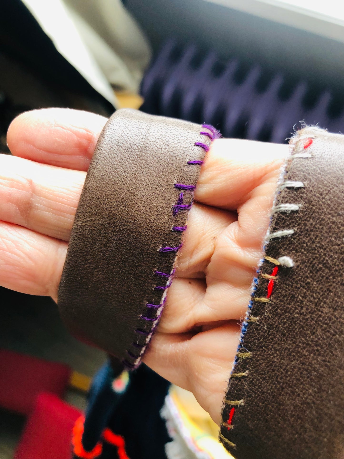 Bag Hand-sewn bag Fabric tote bag Slow fashion Handmade 2217