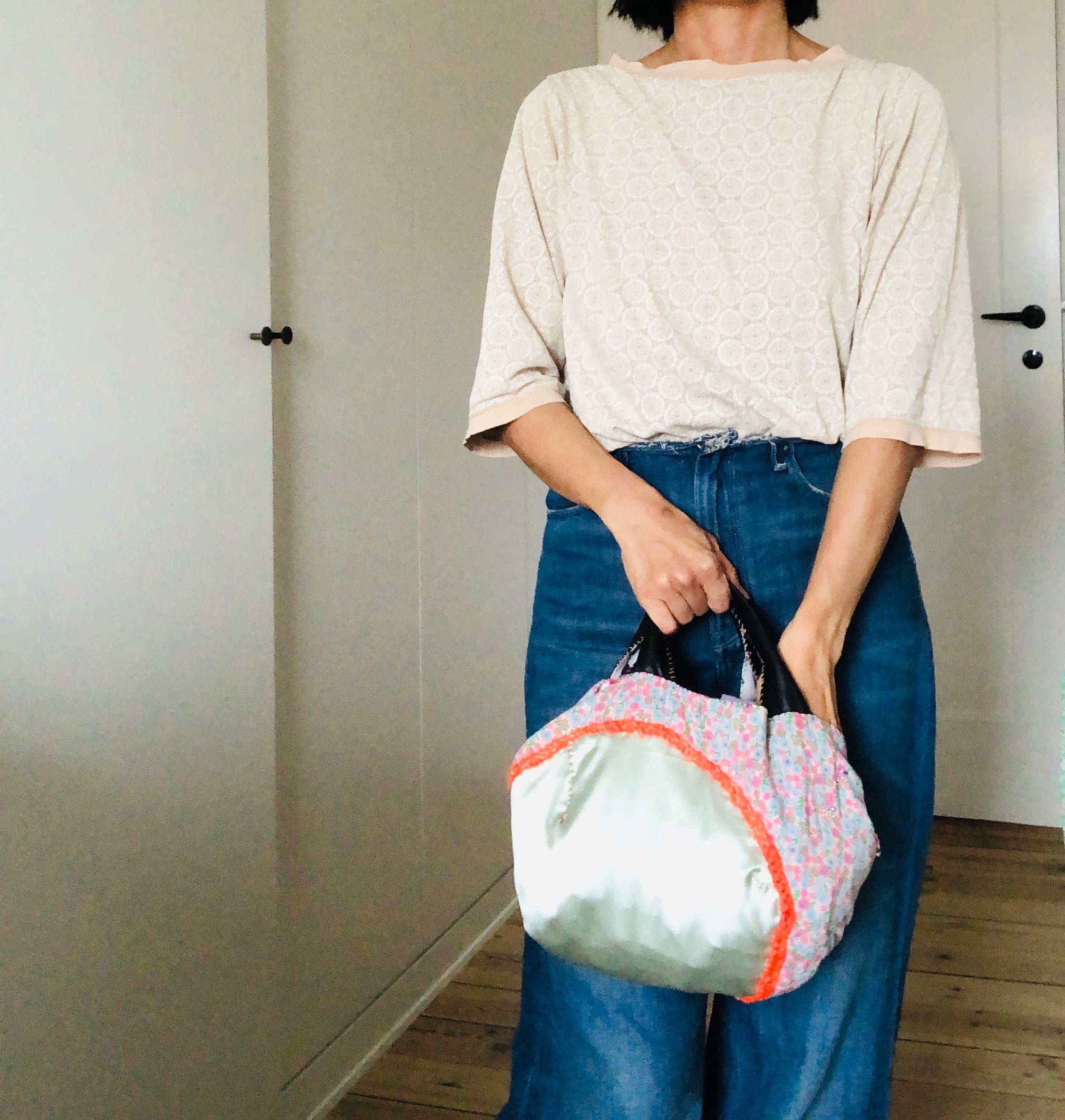 Bag 手縫いのバッグ 布製 トートバッグ スローファッション