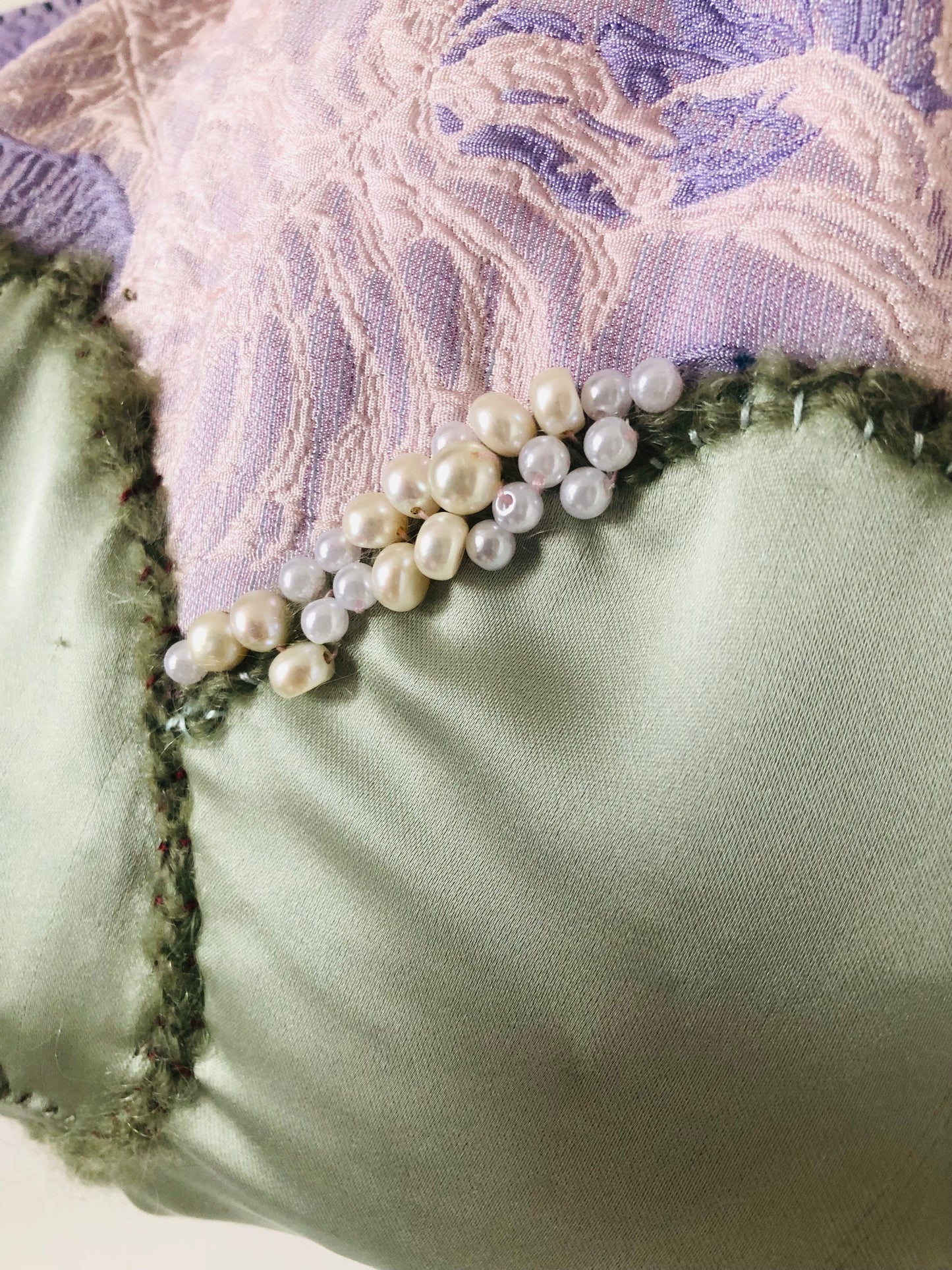 Bag 手縫いのバッグ　布製　トートバッグ　スローファッション　ハンドメイド　2238