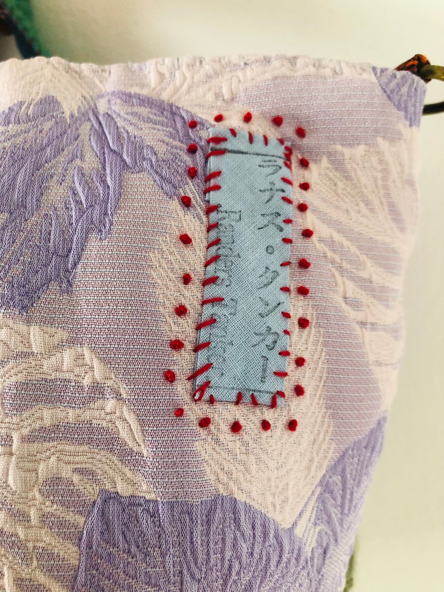 Bag 手縫いのバッグ　布製　トートバッグ　スローファッション　ハンドメイド　2238