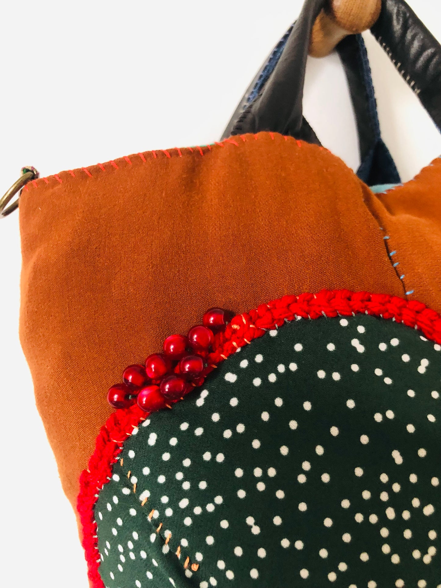 Bag Hand-sewn bag Fabric tote bag Slow fashion Handmade 2235