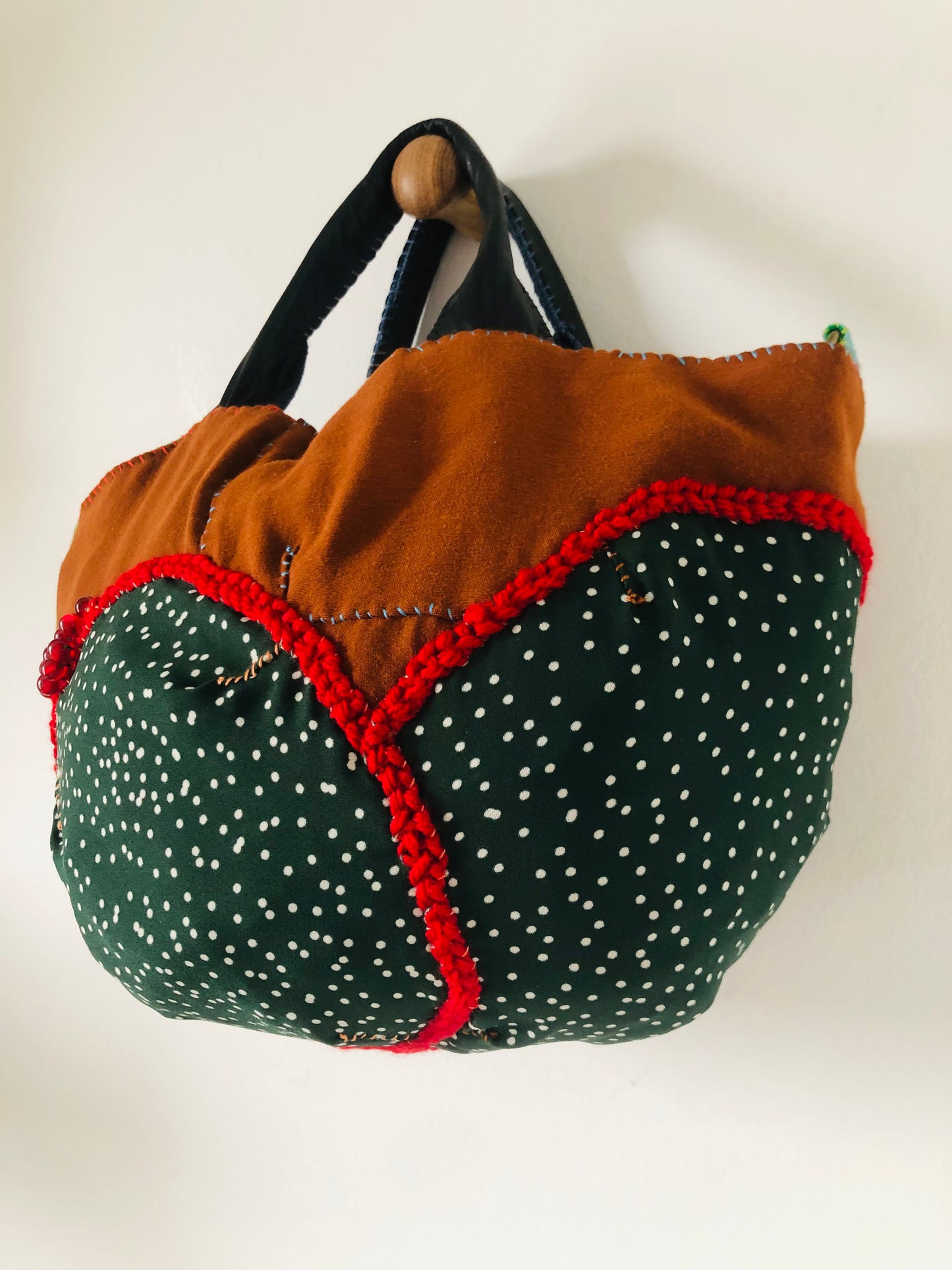 Bag Hand-sewn bag Fabric tote bag Slow fashion Handmade 2235