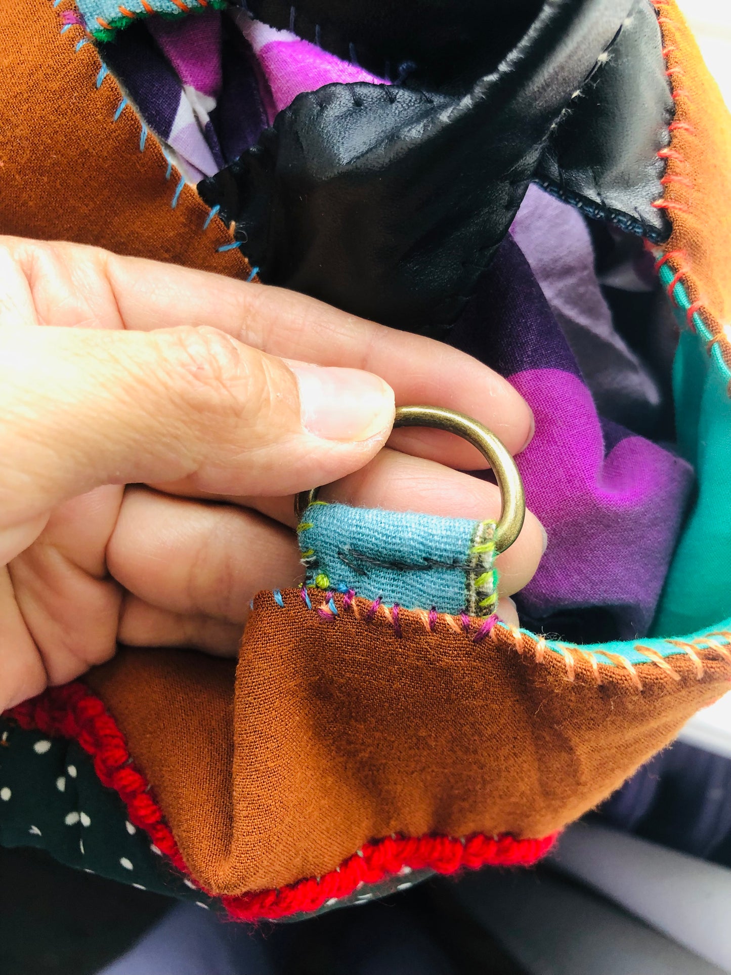 Bag Hand-sewn bag Fabric tote bag Slow fashion Handmade 2235