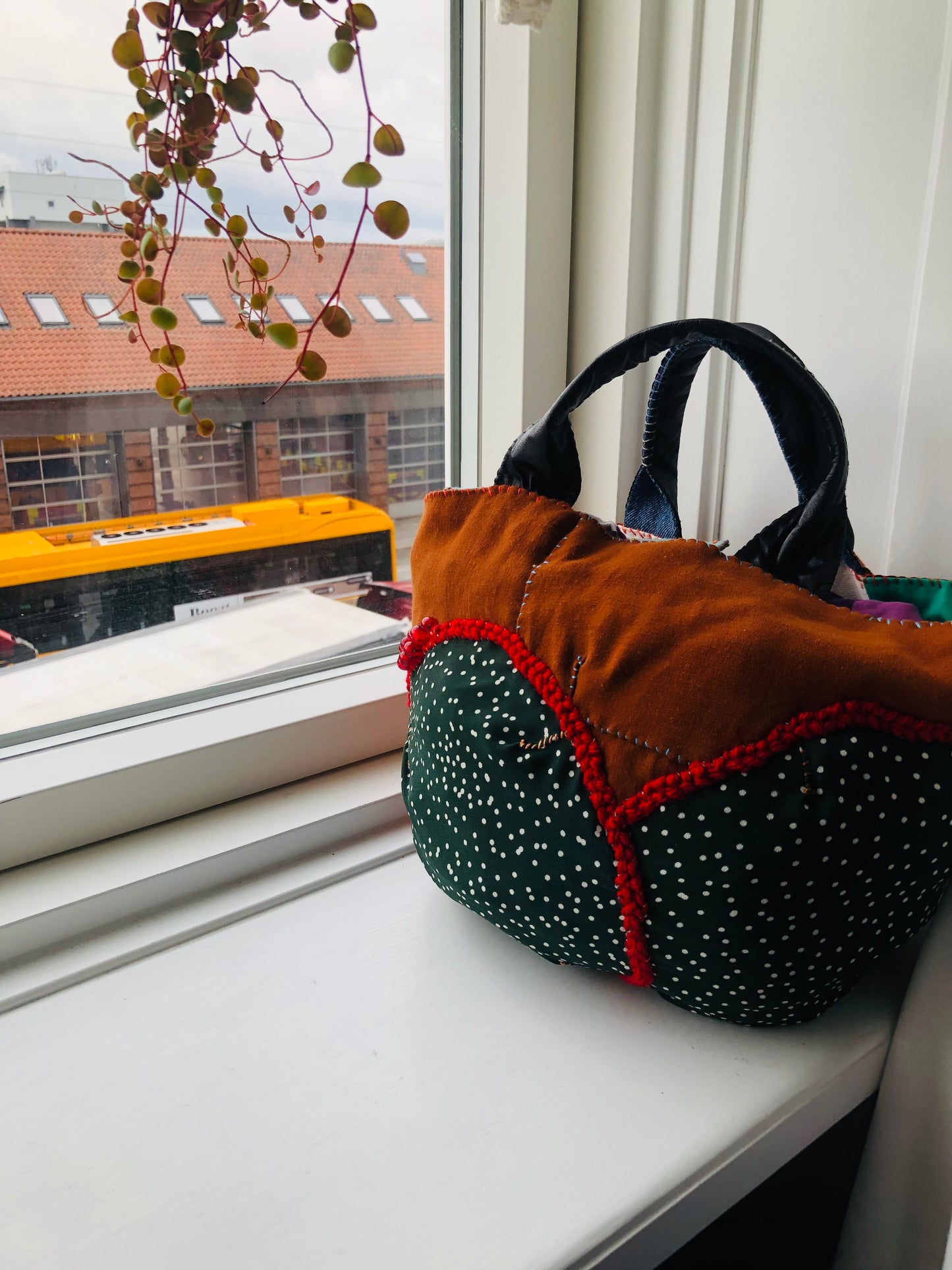 Bag Hand-sewn bag Fabric tote bag Slow fashion Handmade 2235