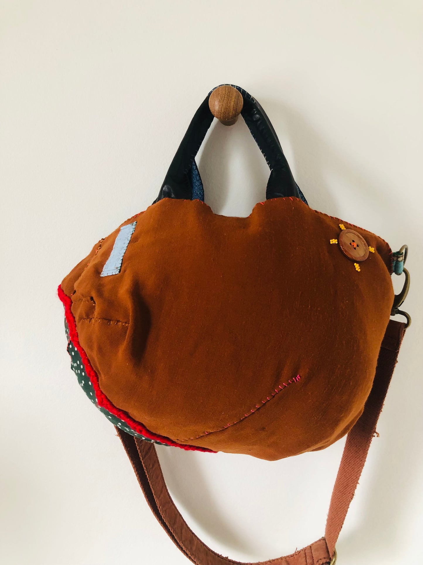 Bag Hand-sewn bag Fabric tote bag Slow fashion Handmade 2235