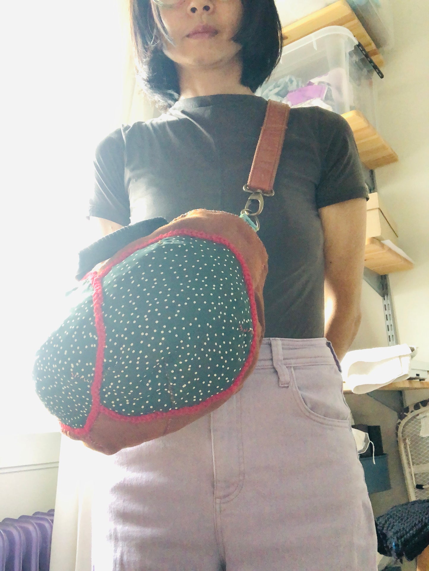 Bag Hand-sewn bag Fabric tote bag Slow fashion Handmade 2235