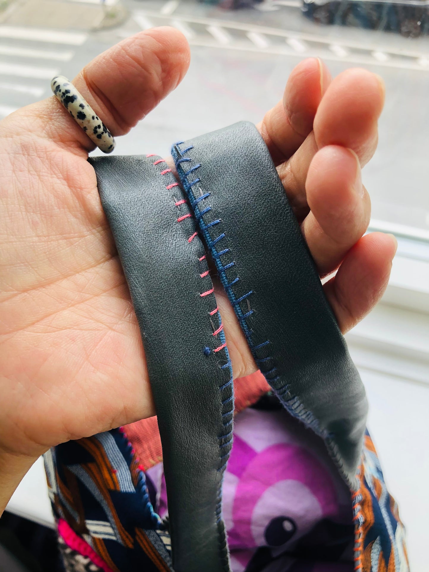 Bag Hand-sewn bag Fabric tote bag Slow fashion Handmade 2239