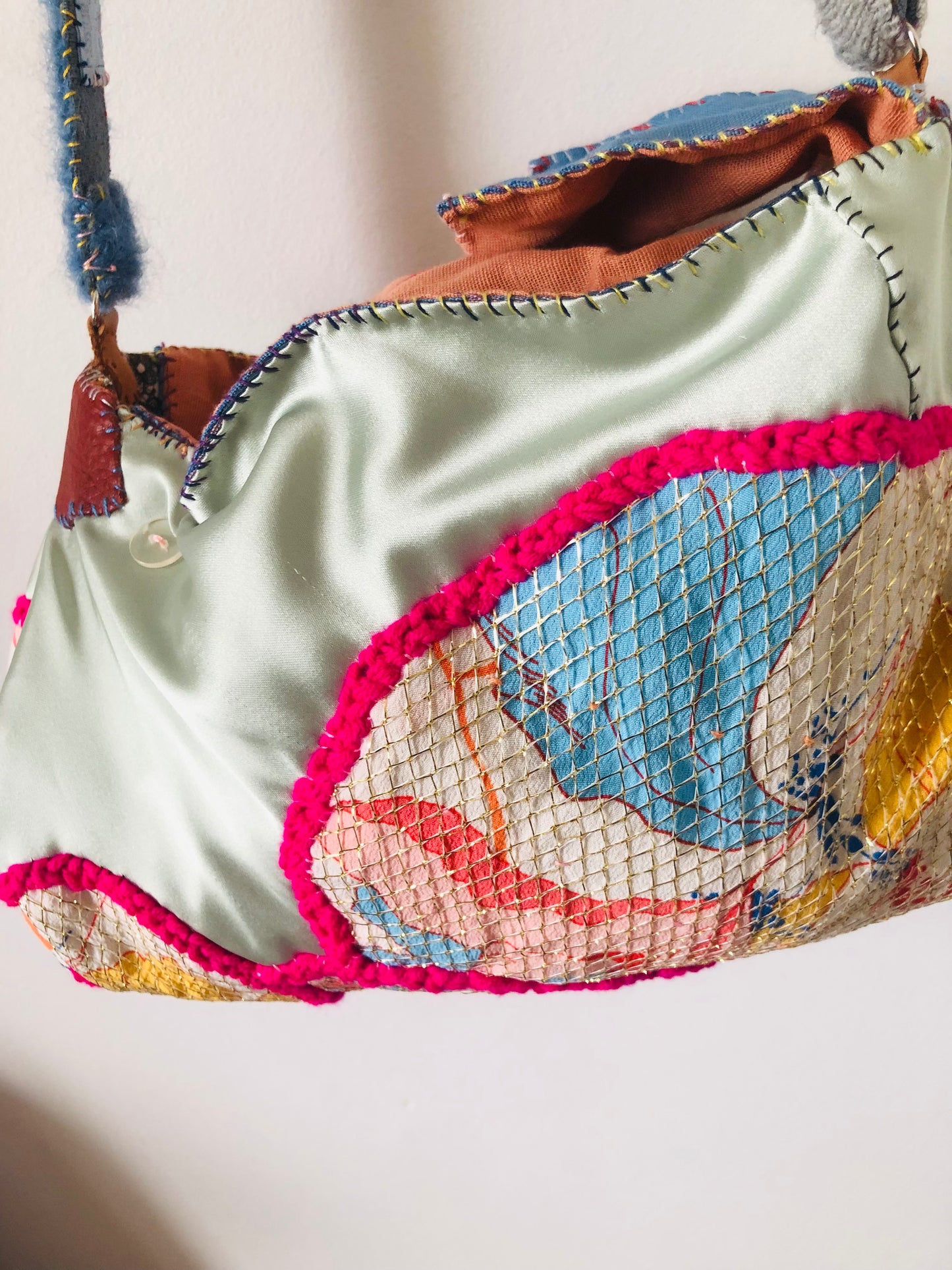 Bag Hand-sewn bag Fabric tote bag Slow fashion Handmade 2236