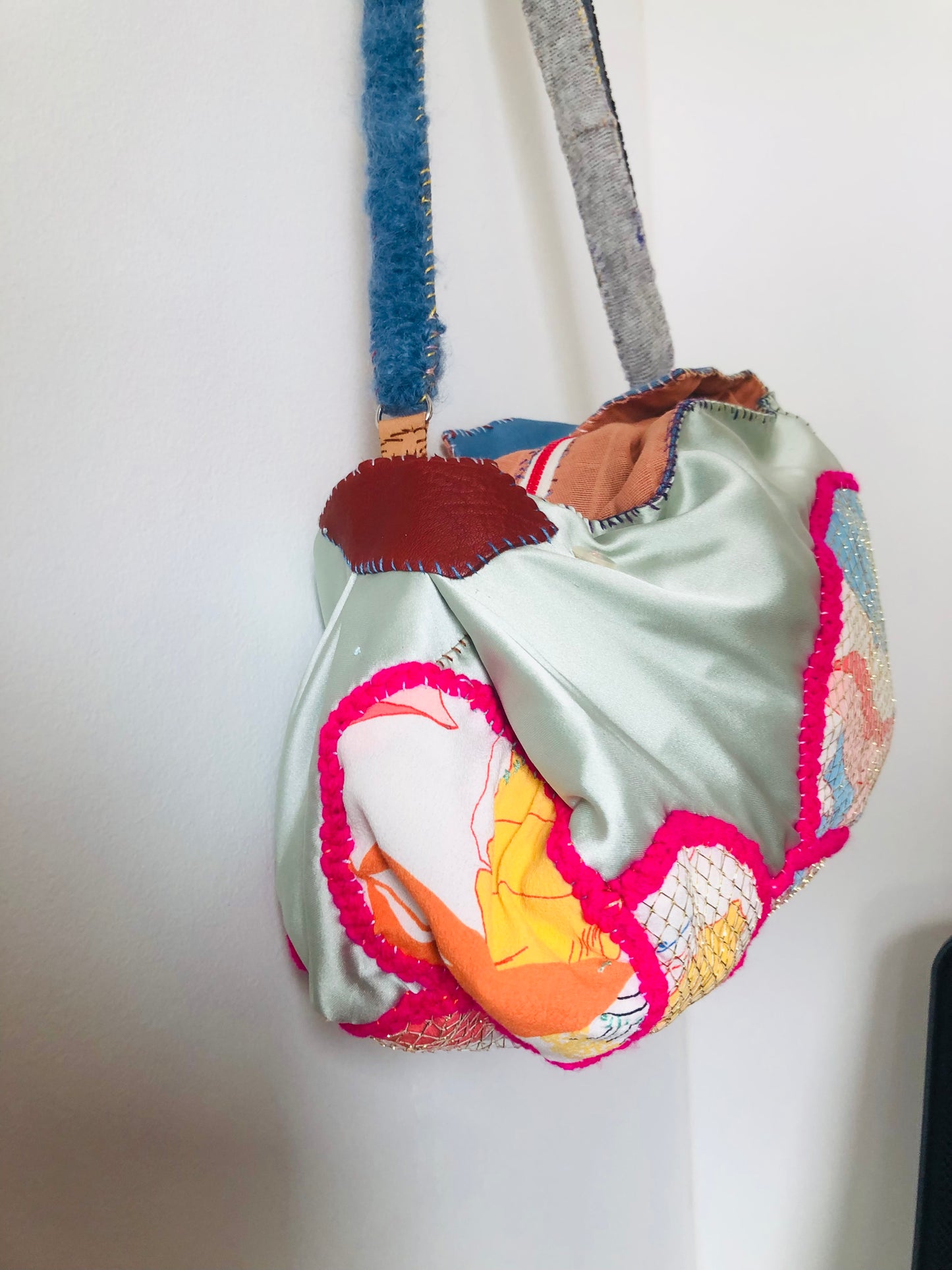 Bag Hand-sewn bag Fabric tote bag Slow fashion Handmade 2236