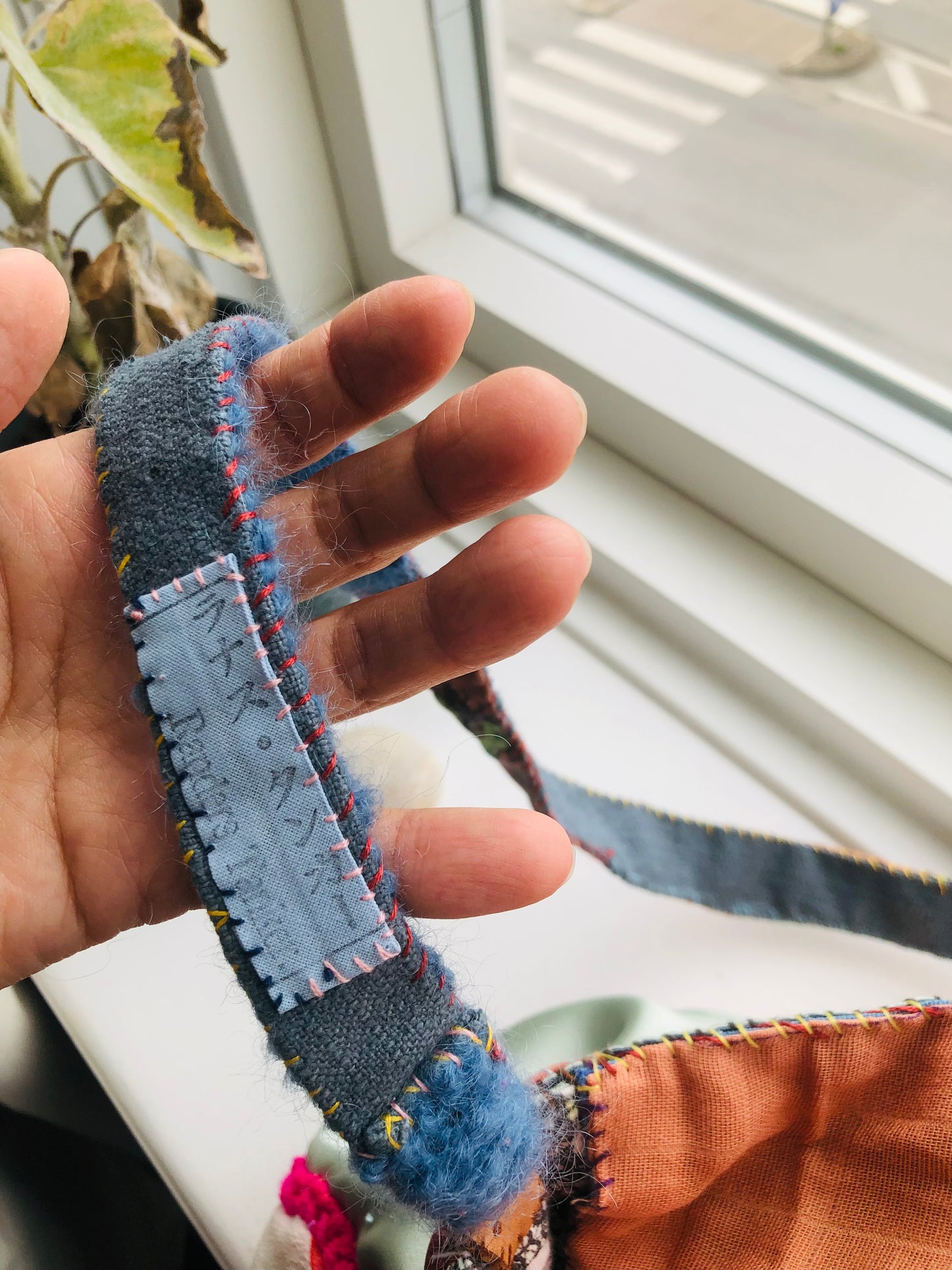 Bag Hand-sewn bag Fabric tote bag Slow fashion Handmade 2236