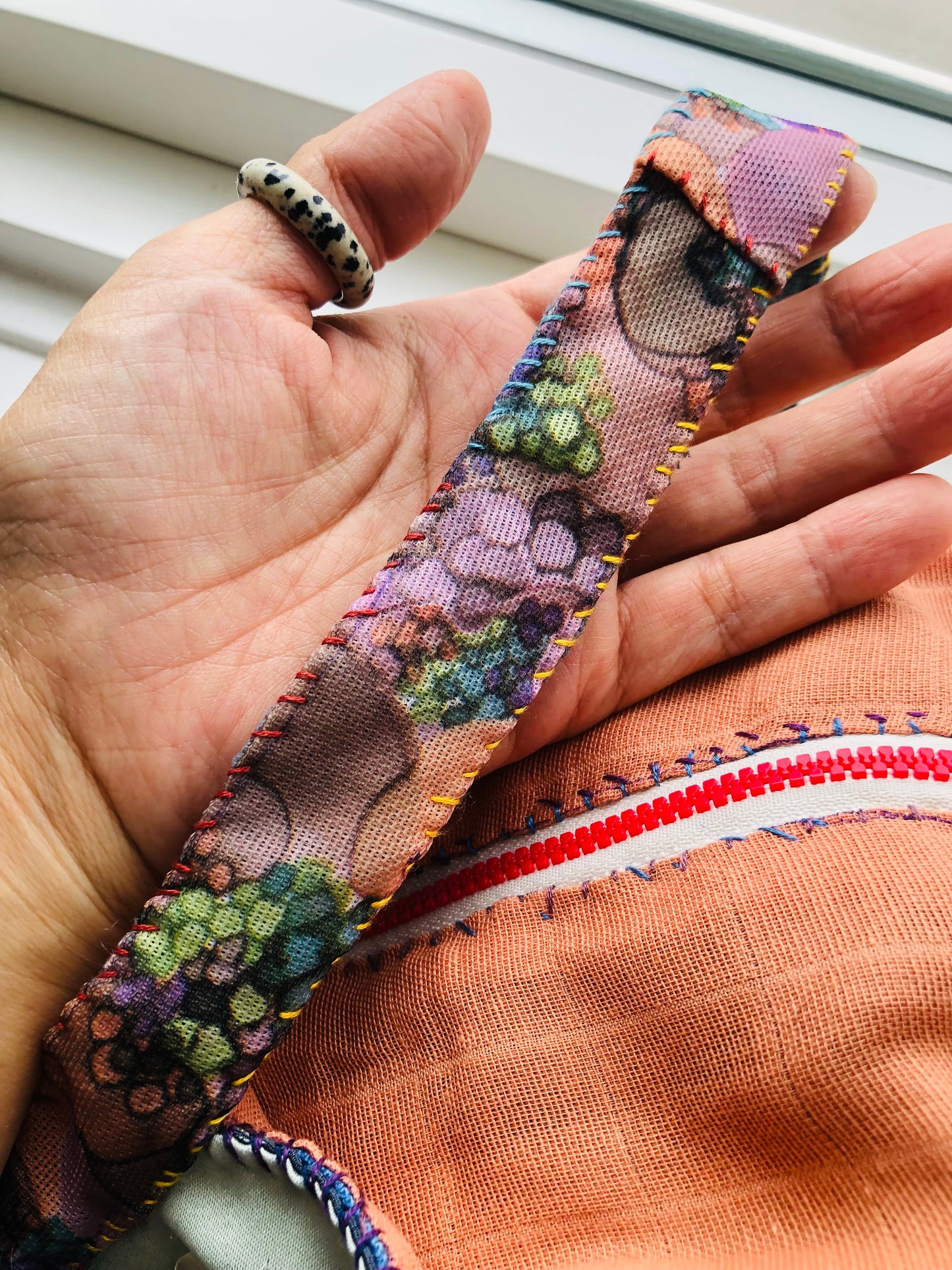 Bag Hand-sewn bag Fabric tote bag Slow fashion Handmade 2236