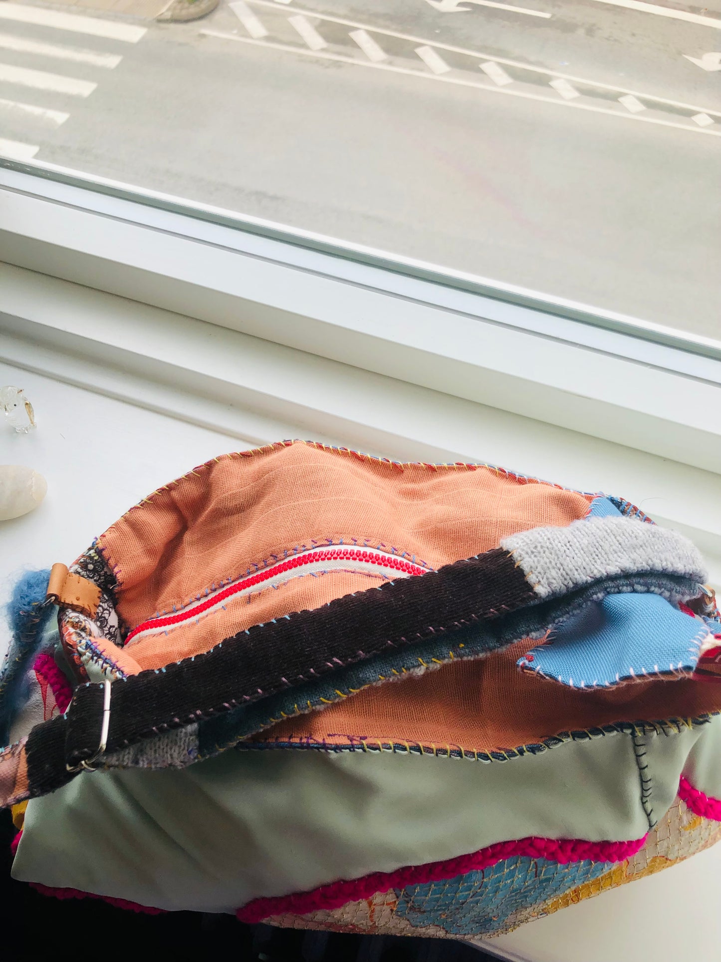 Bag Hand-sewn bag Fabric tote bag Slow fashion Handmade 2236