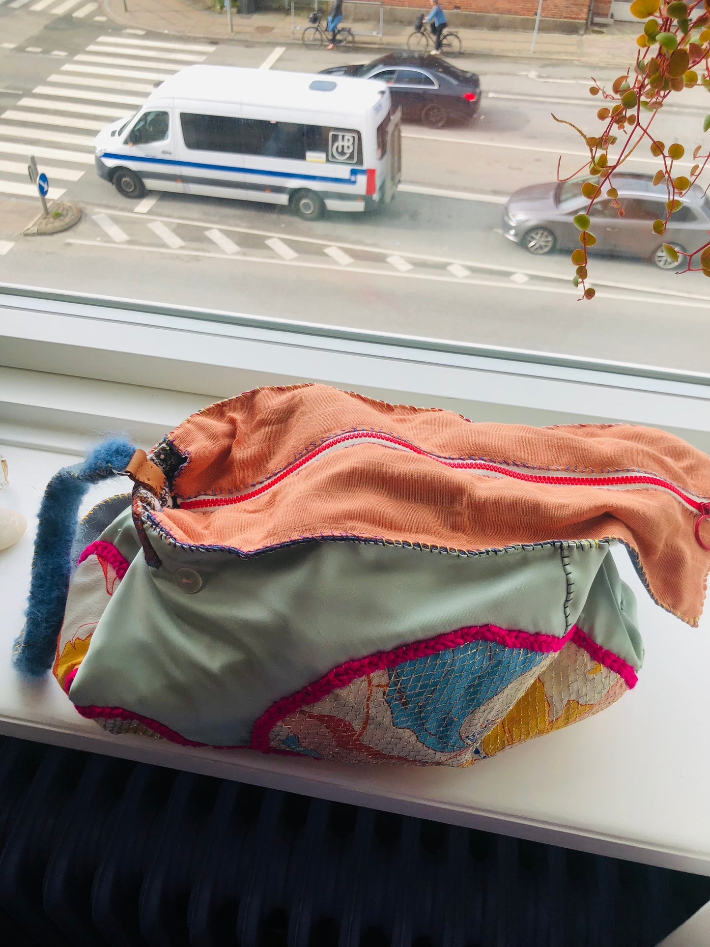 Bag Hand-sewn bag Fabric tote bag Slow fashion Handmade 2236