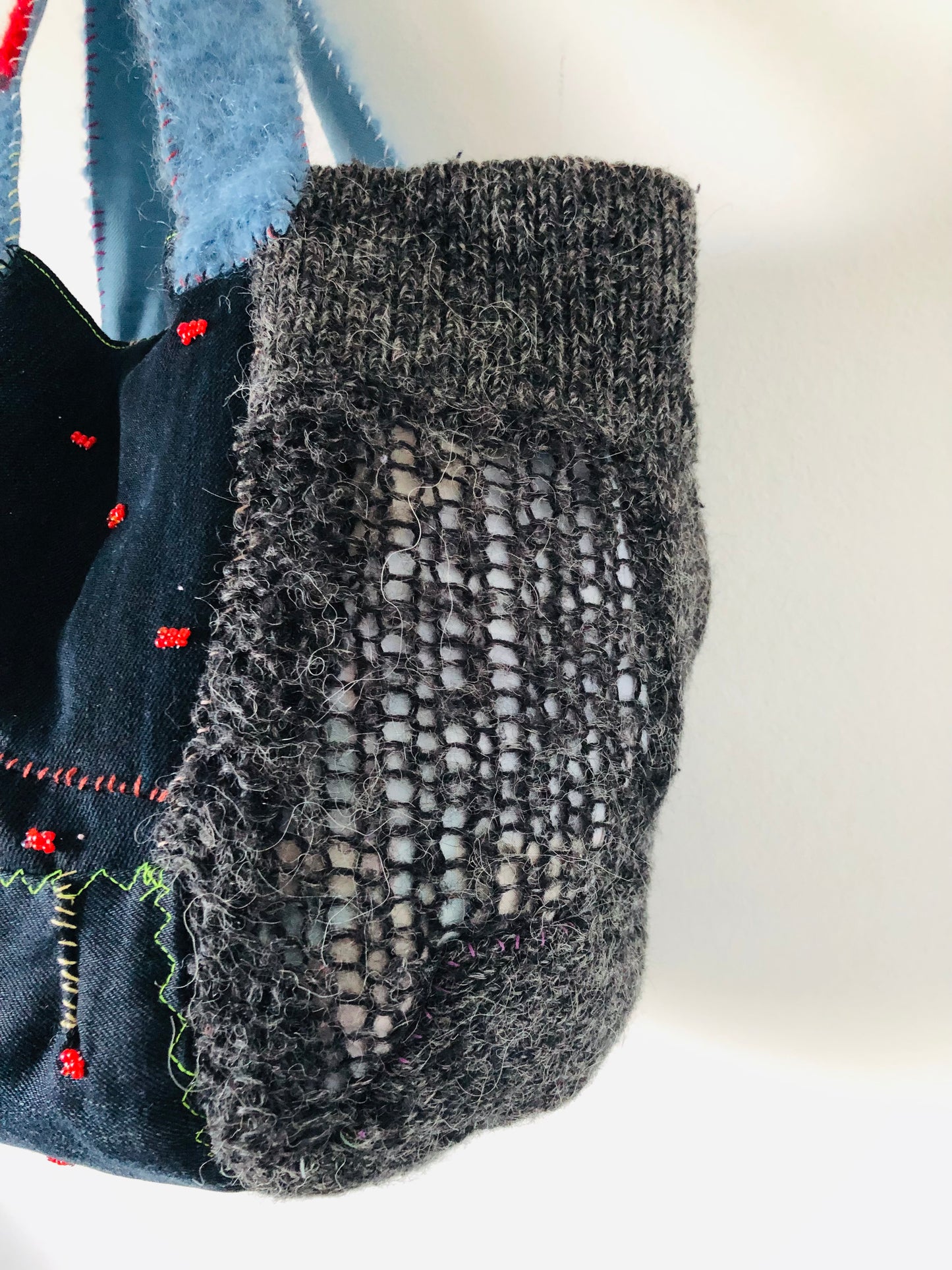 Bag 送料無料　手縫いのバッグ　布製　トートバッグ　スローファッション　ハンドメイド　2242