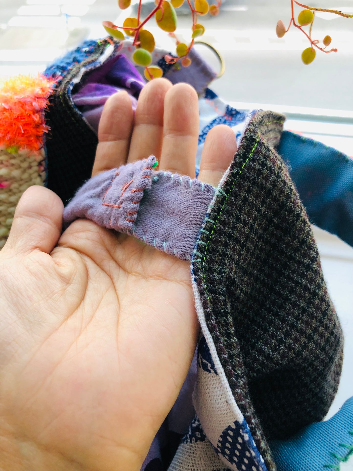 Bag Hand-sewn bag Fabric tote bag Slow fashion Handmade 2244