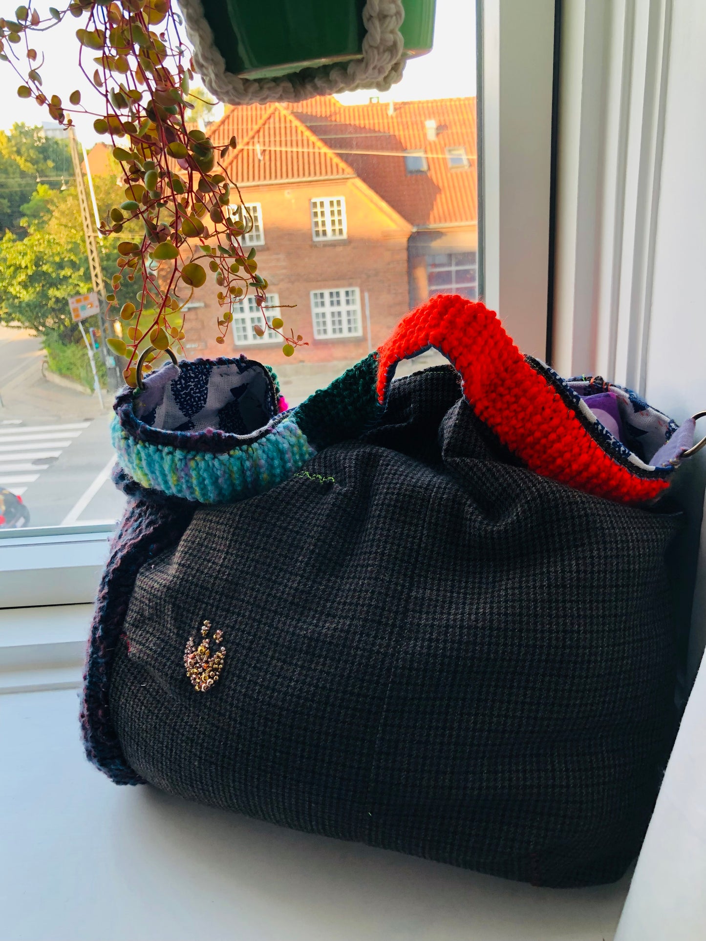 Bag Hand-sewn bag Fabric tote bag Slow fashion Handmade 2244